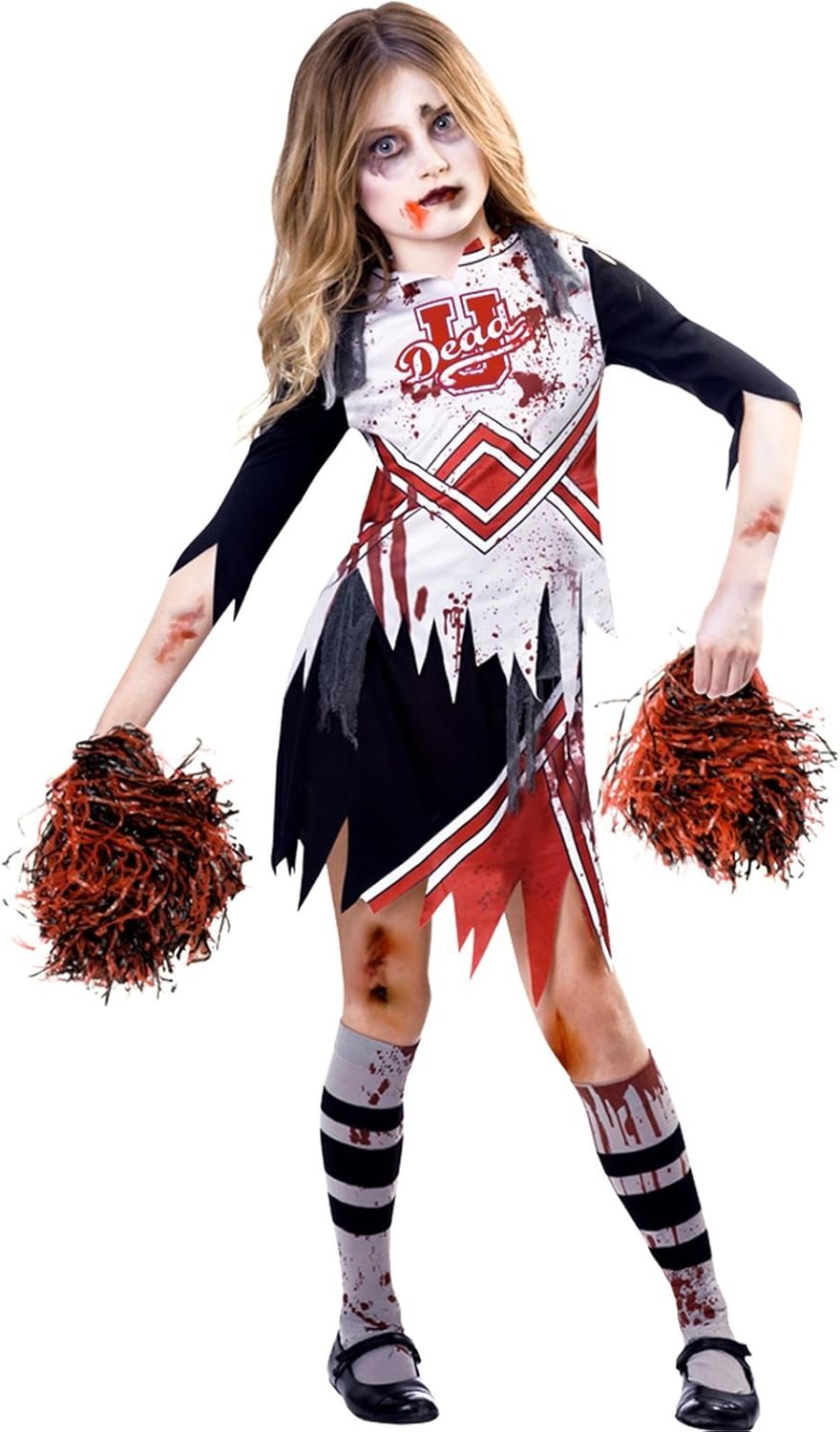 Amscan Child's Zombie Cheerleader Fancy Dress Costume