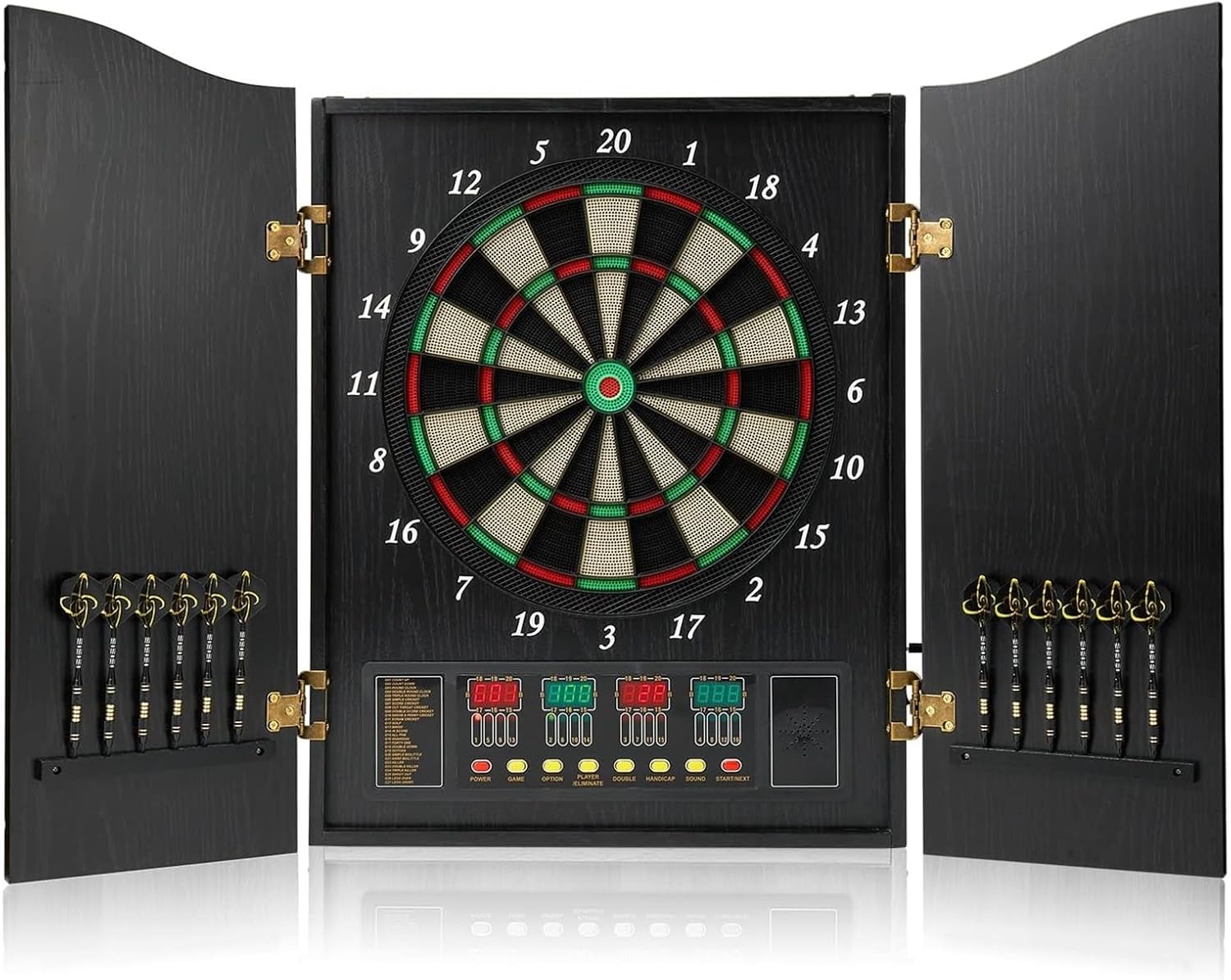 Generic Electric Dart Board Set With Cabinet And Automatic Scoring