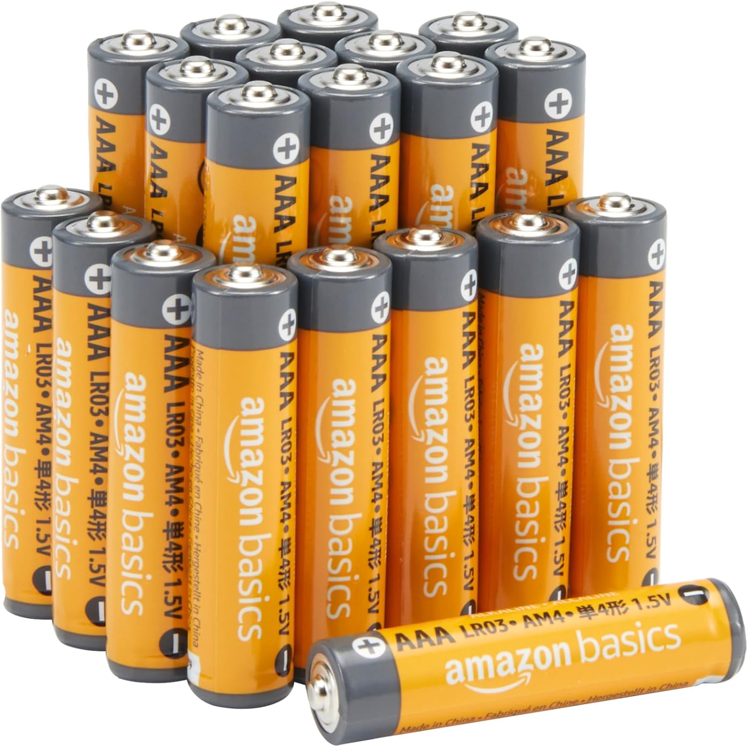Amazon Basics Aaa 1.5V Alkaline Batteries, 20-Pack (Alk Aaa20Ffp-U Amz)