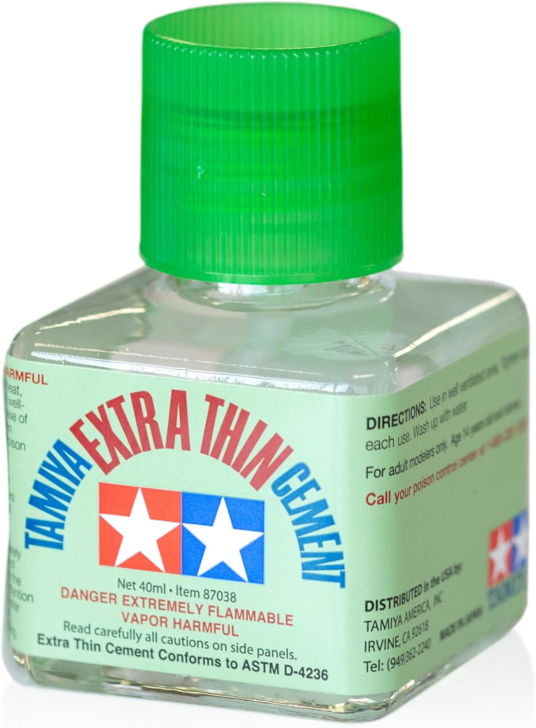 Tamiya Extra Thin Liquid Cement Glue 40Ml Bottle - Model 87038