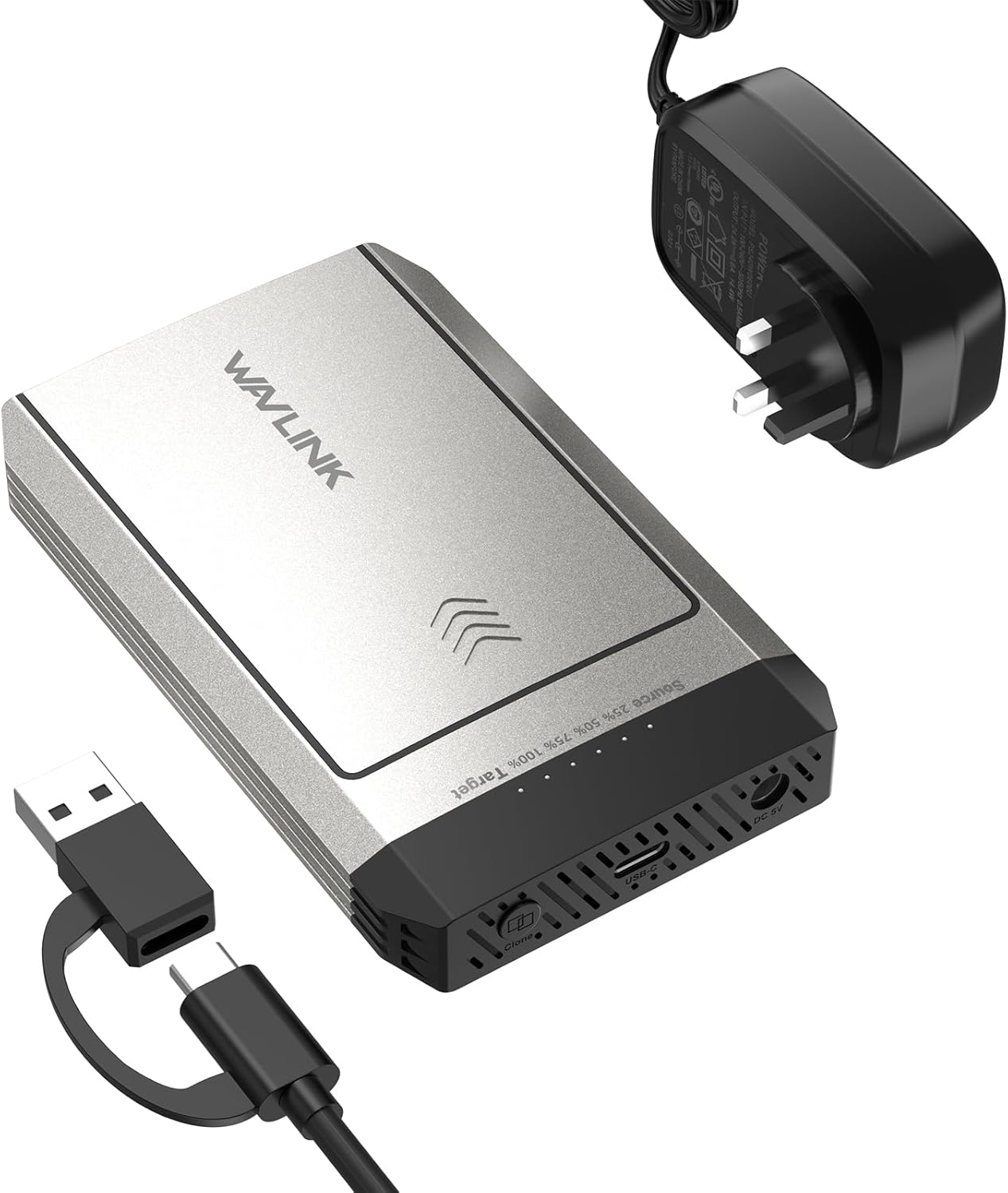 Wavlink M.2 Duplicator - Dual-Bay Offline Clone Tool For Ssds Pcie Nvme Enclosure
