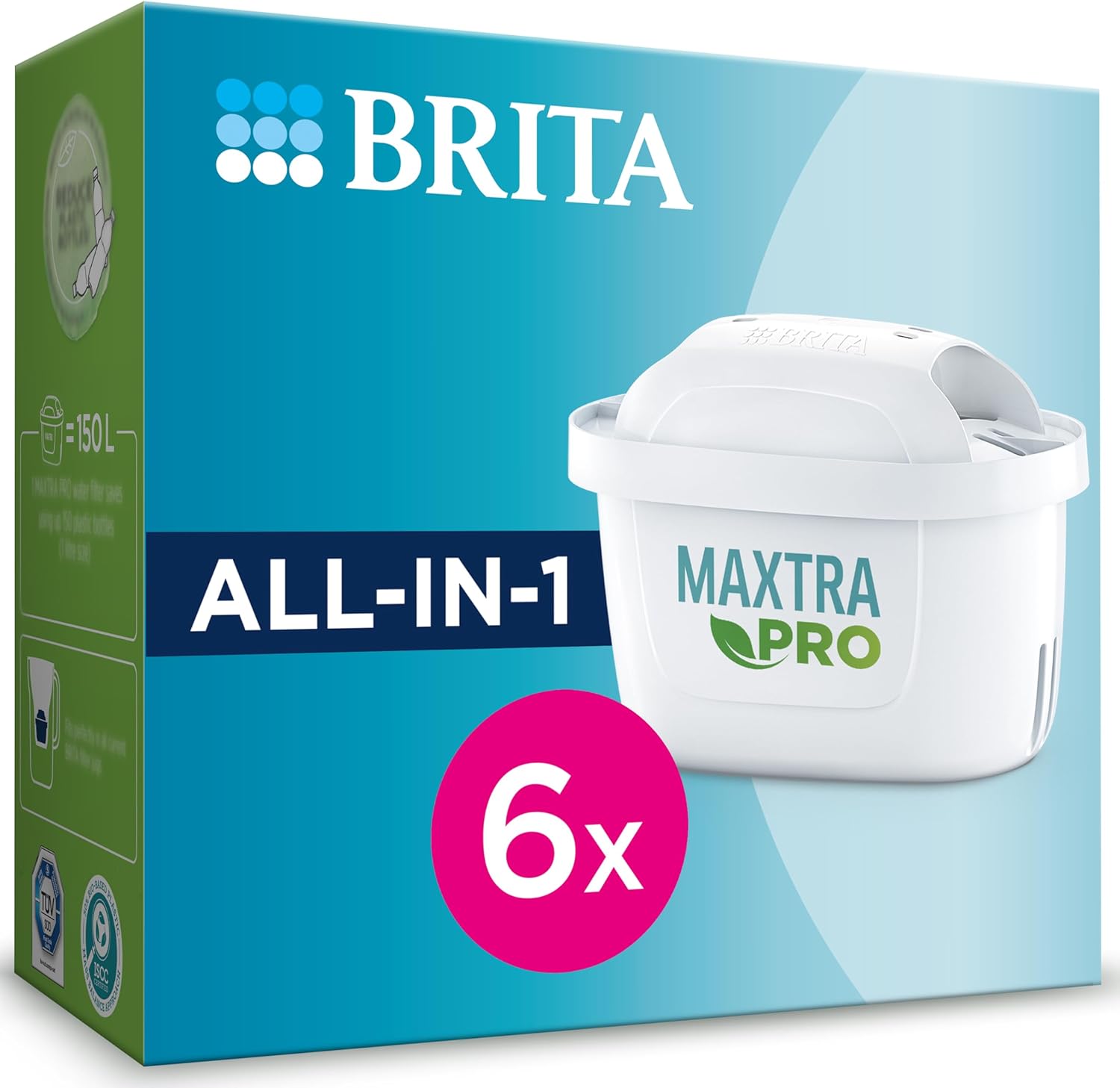 Brita Maxtra Pro All-In-1 Water Filter Cartridge 6 Pack