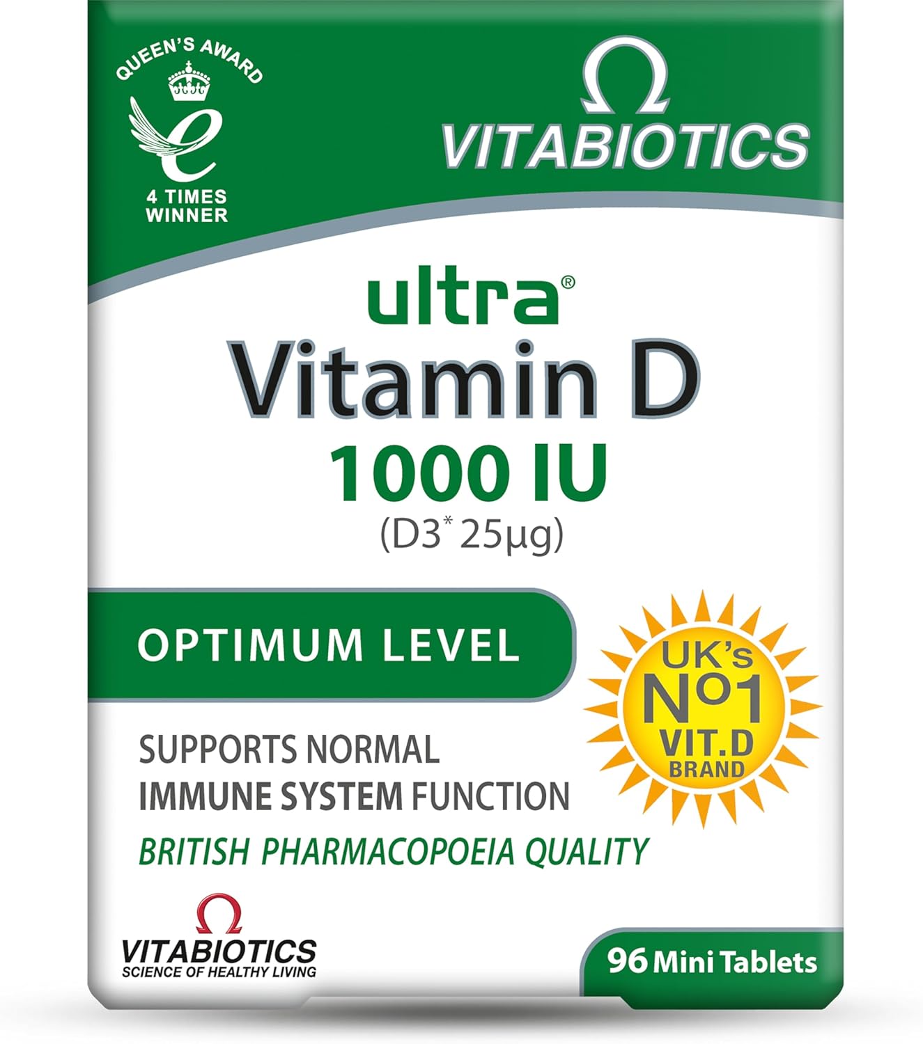 Vitabiotics Ultra Vitamin D3 1000Iu Tablets - Immune System & Bone Health Supplement