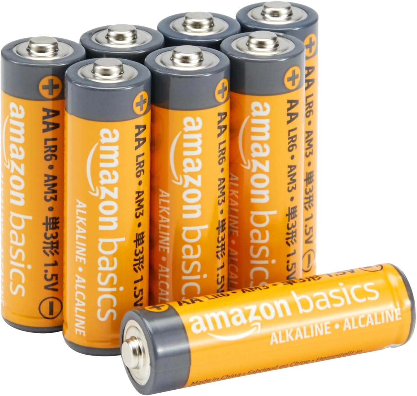 Amazon Basics Aa 1.5 Volt Performance Alkaline Batteries, 8-Pack