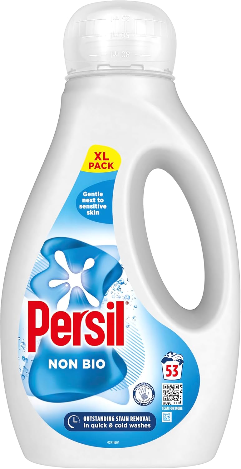 Persil Non Bio Laundry Washing Liquid Detergent 1.431L (53 Washes)