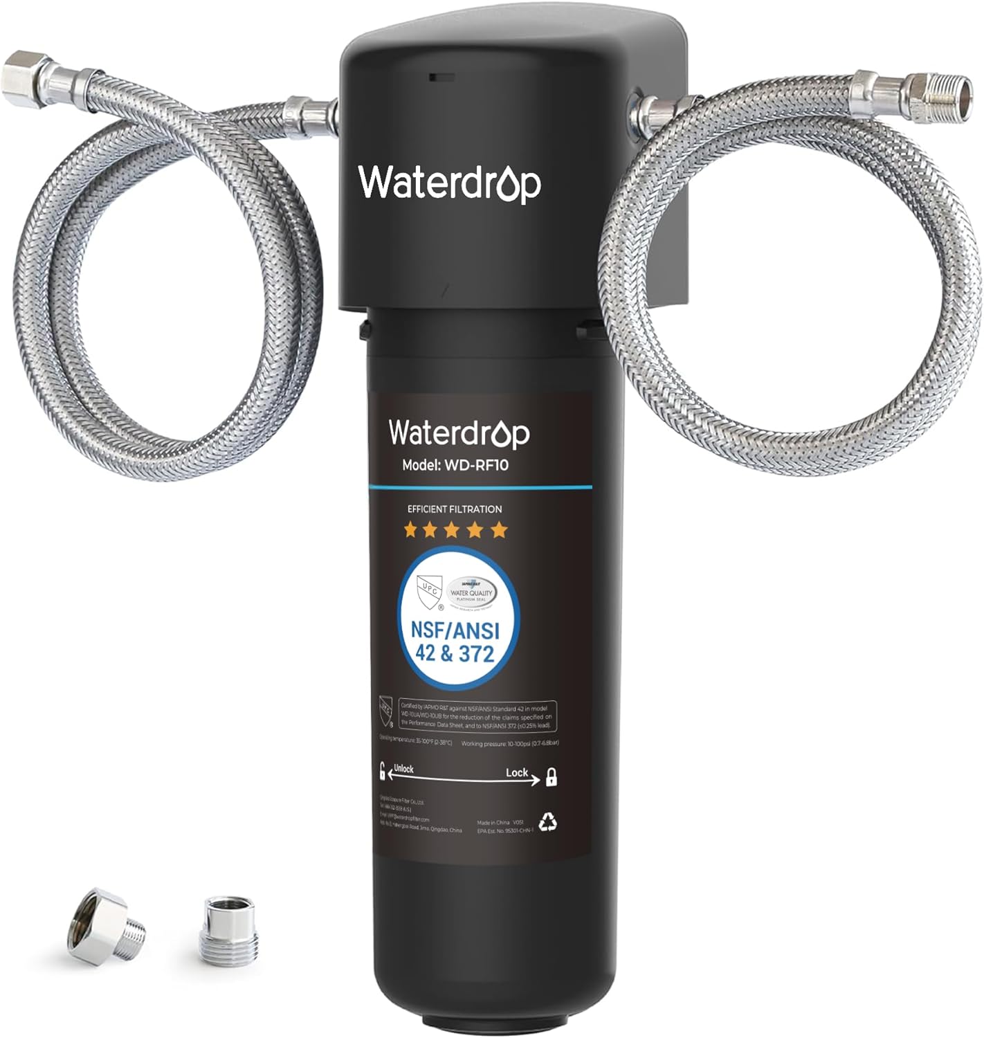Waterdrop 10Ua Under Sink Water Filter System, Nsf/Ansi 42 Certified