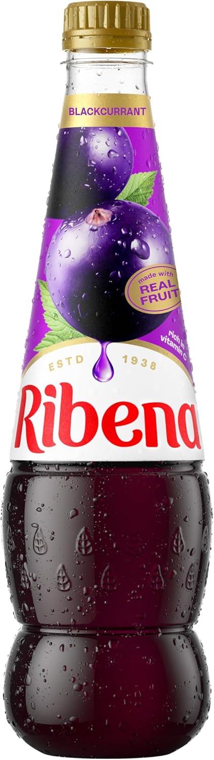 Ribena Blackcurrant Squash 850Ml - Rich In Vitamin C, No Artificial Colours Or Flavours