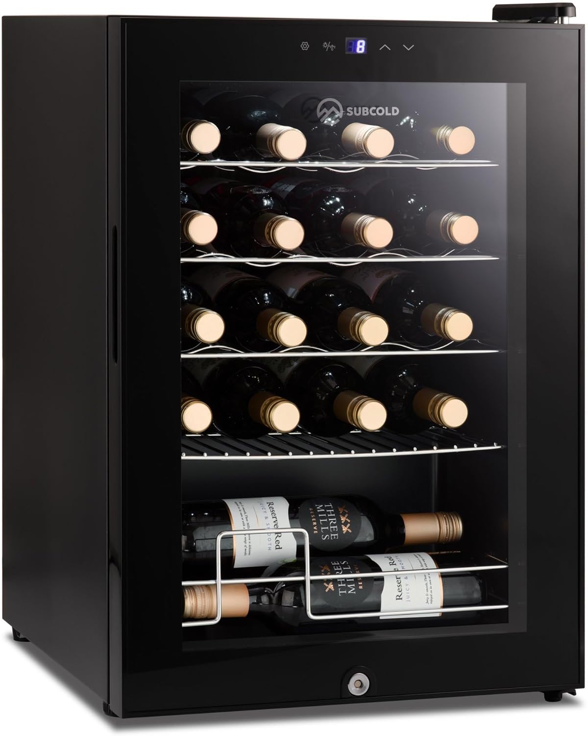 Subcold Viva20 Led Table-Top Wine Fridge Black - 20 Bottle Capacity