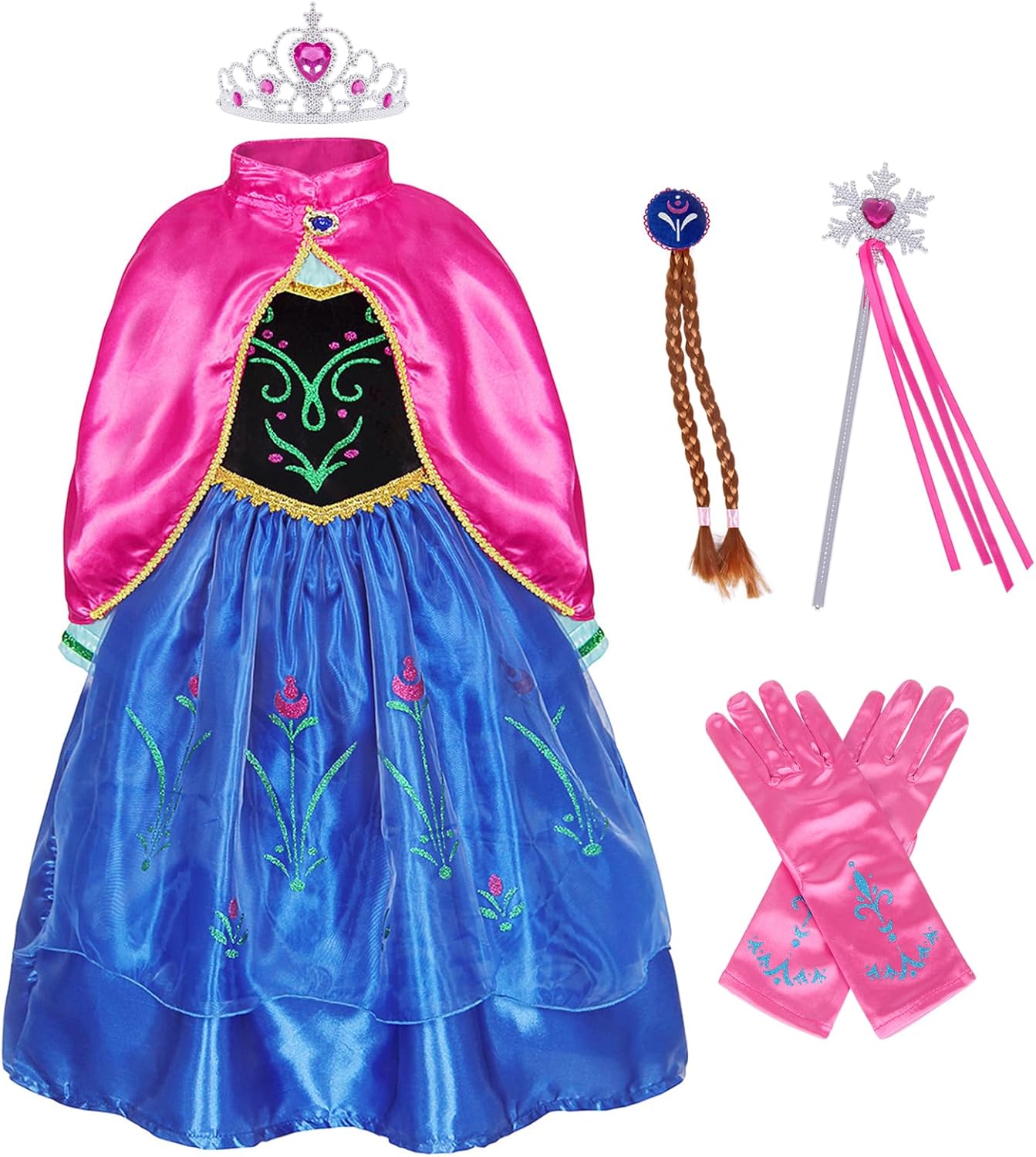 Berich Princess Dress Up For Girls - Fancy Halloween Costume