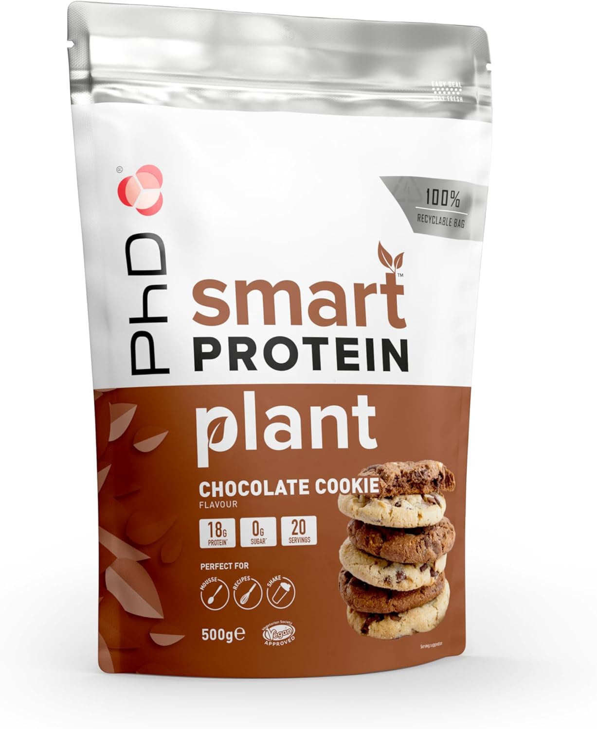 Phd Smart Plant High Protein Vegan Shake Chocolate Cookie Flavour 500G