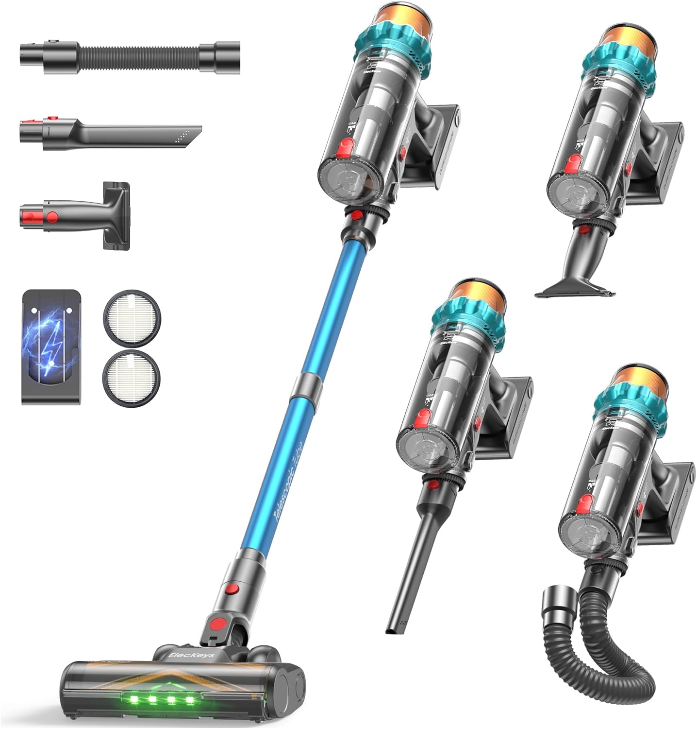 Eleckeys K10 Cordless Vacuum Cleaner 48Kpa 580W Stick Vacuum For Home And Pet Hair Cleaning