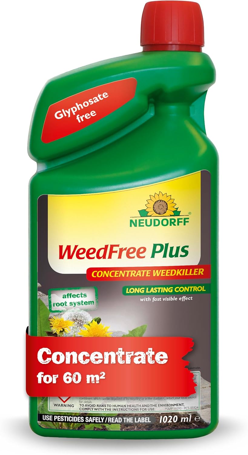Neudorff Weedfree Plus Concentrate 1020Ml Glyphosate-Free Weed Killer