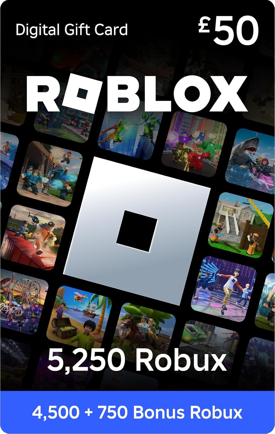 Roblox Gift Card - 5,250 Robux Digital Code With Exclusive Virtual Item
