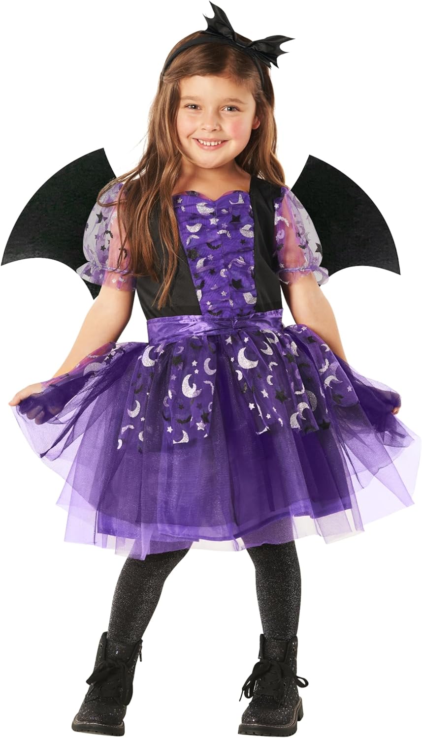 Morph Kids Bat Costume - Girls Halloween Outfit