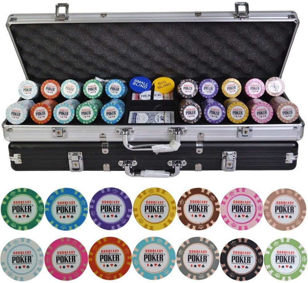 Tx Girl Poker Chips Set Casino Crown 500Pcs With Aluminum Suitcase
