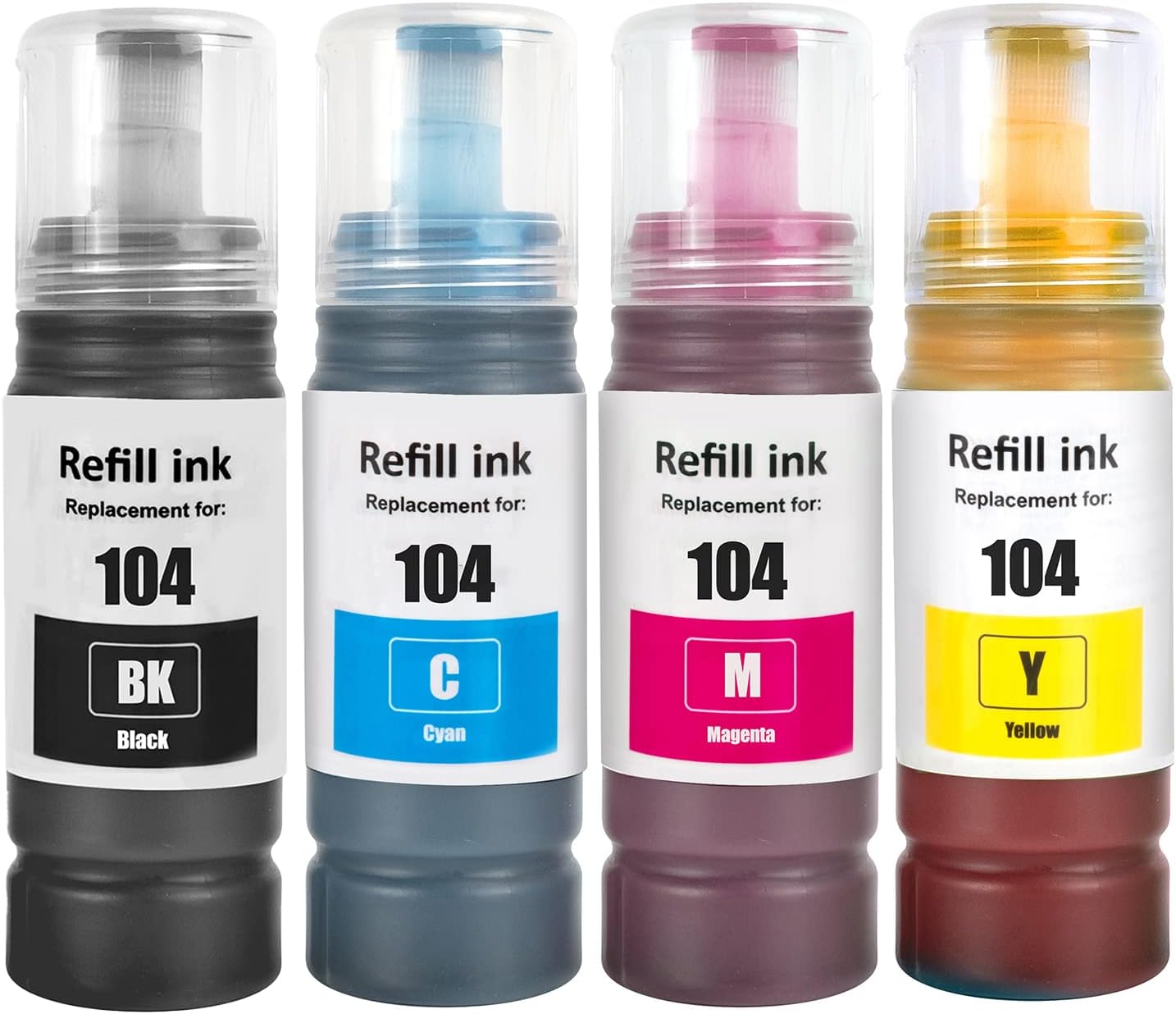 Shuolei 104 Ink Compatible With Epson Ecotank Printers Et-1810 Et-2726 Et-2810 Et-2820 Et-4800 Multipack