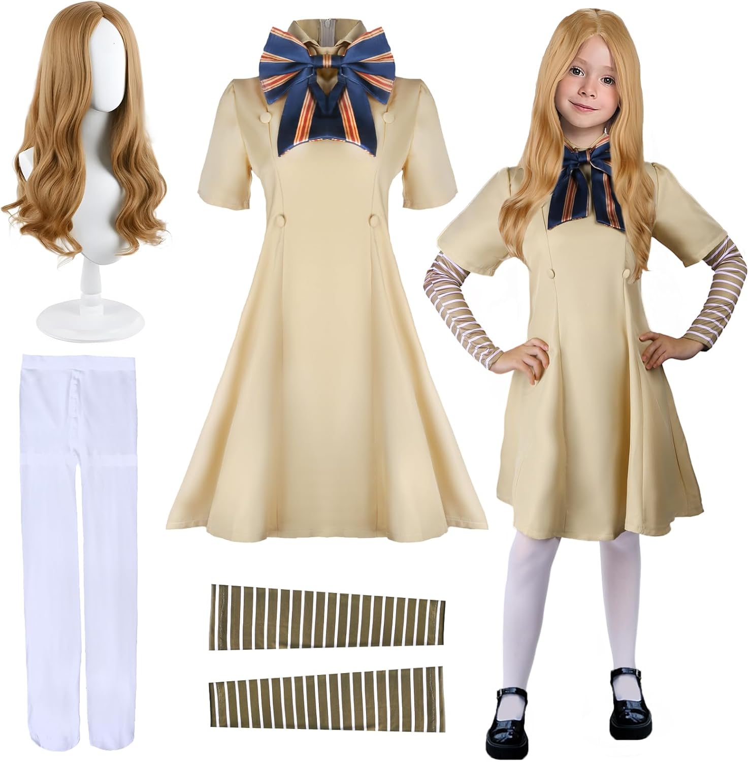 Sidesea Creepy Doll Halloween Costume For Kids & Adults