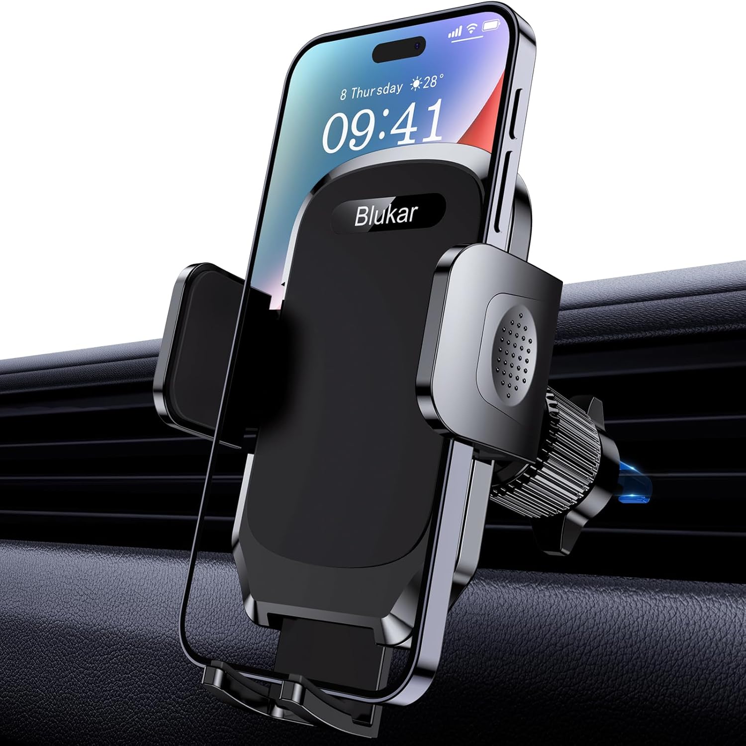 Blukar Car Phone Holder, Air Vent Mount With 360° Rotation For Iphone And Galaxy Smartphones