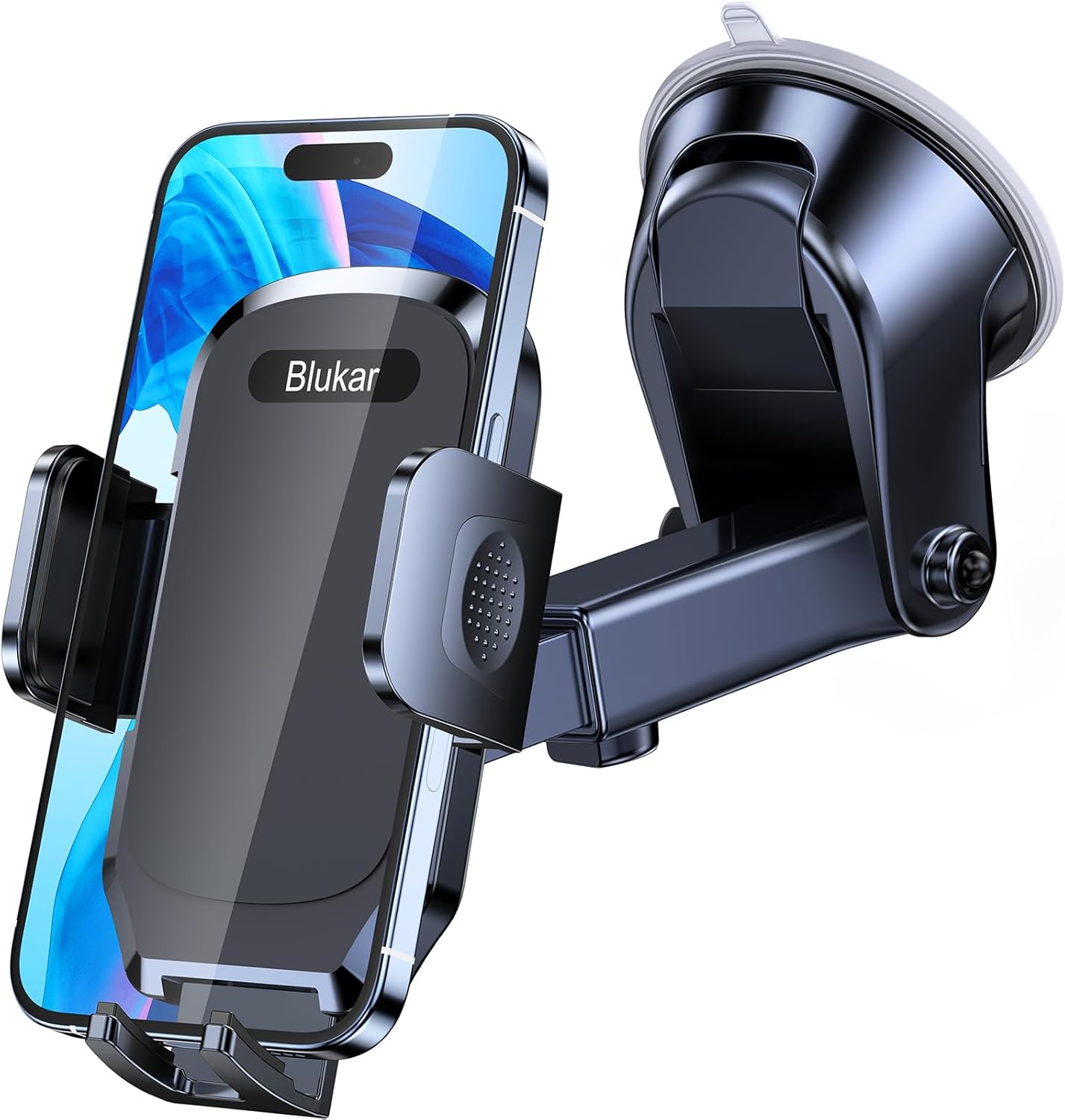 Blukar Car Phone Holder, Adjustable Mount With 360° Rotation For 4.0''-6.7'' Phones