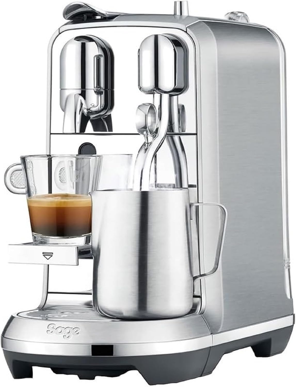 Nespresso Creatista Plus Coffee Machine By Sage, Bne800, Brushed Stainless Steel