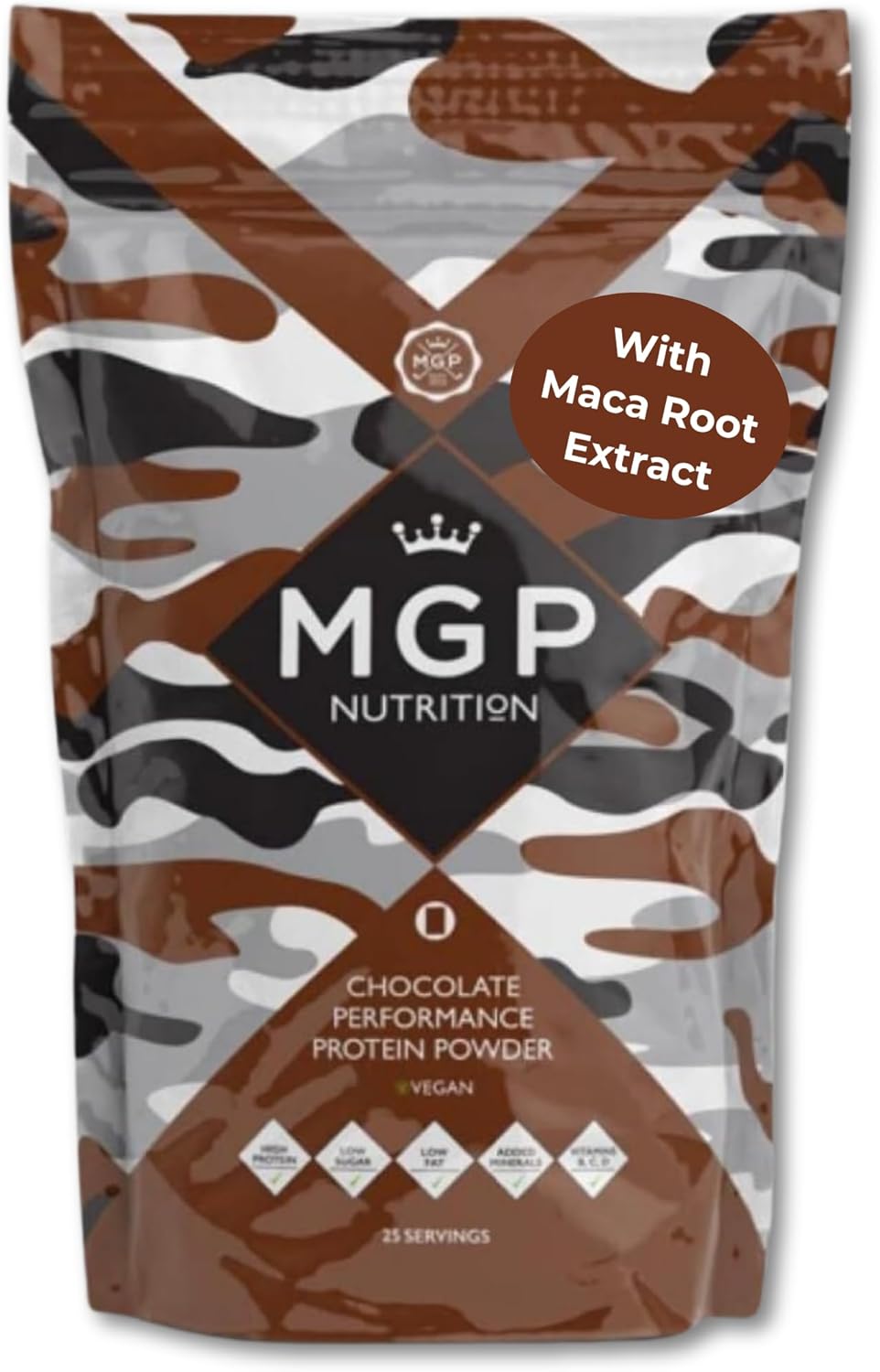 Max Golf Protein Mgp Vegan Pea Protein Powder With Maca Root Extract 825G Chocolate Flavour
