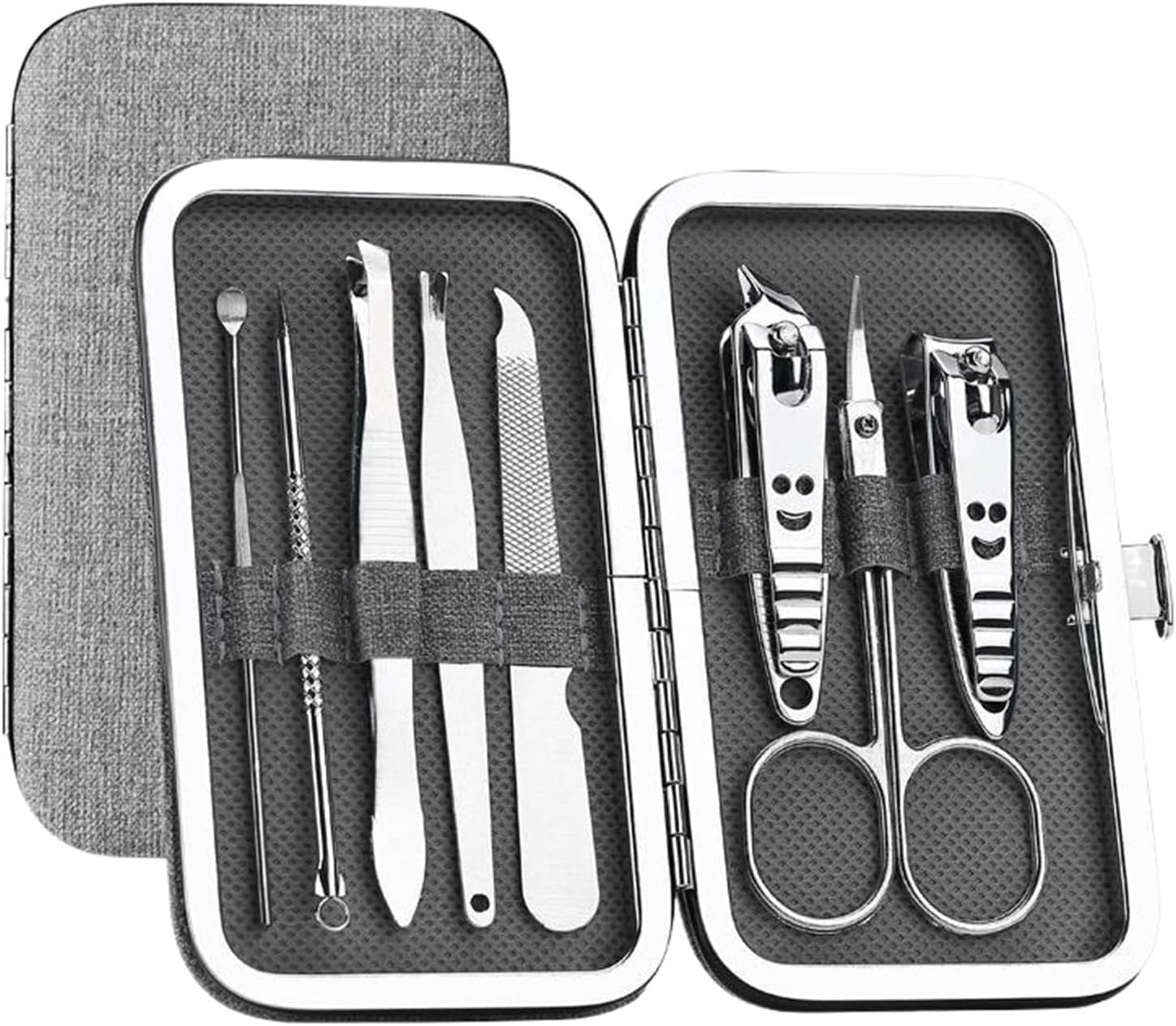 Pedicure Kit 8 Piece Nail Care Set By Couivqa - Ergonomic Tools For Home And Salon Use