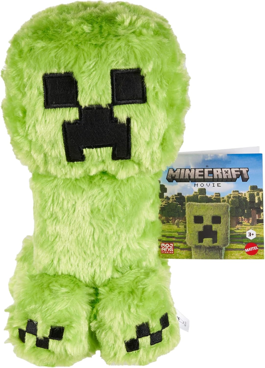 Mattel Minecraft Creeper Plush Toy Jfp58, 8-Inch Soft Doll