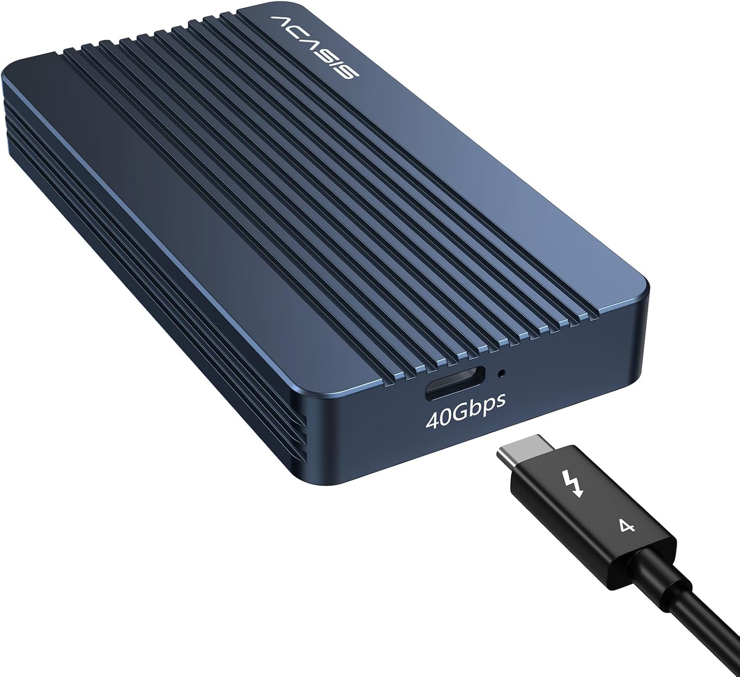 Acasis 40Gbps M.2 Nvme Ssd Enclosure, Pcie To Usb-C External Hard Drive Case, Compatible With Thunderbolt 3/4, Usb4/3.2/3.1/3.0