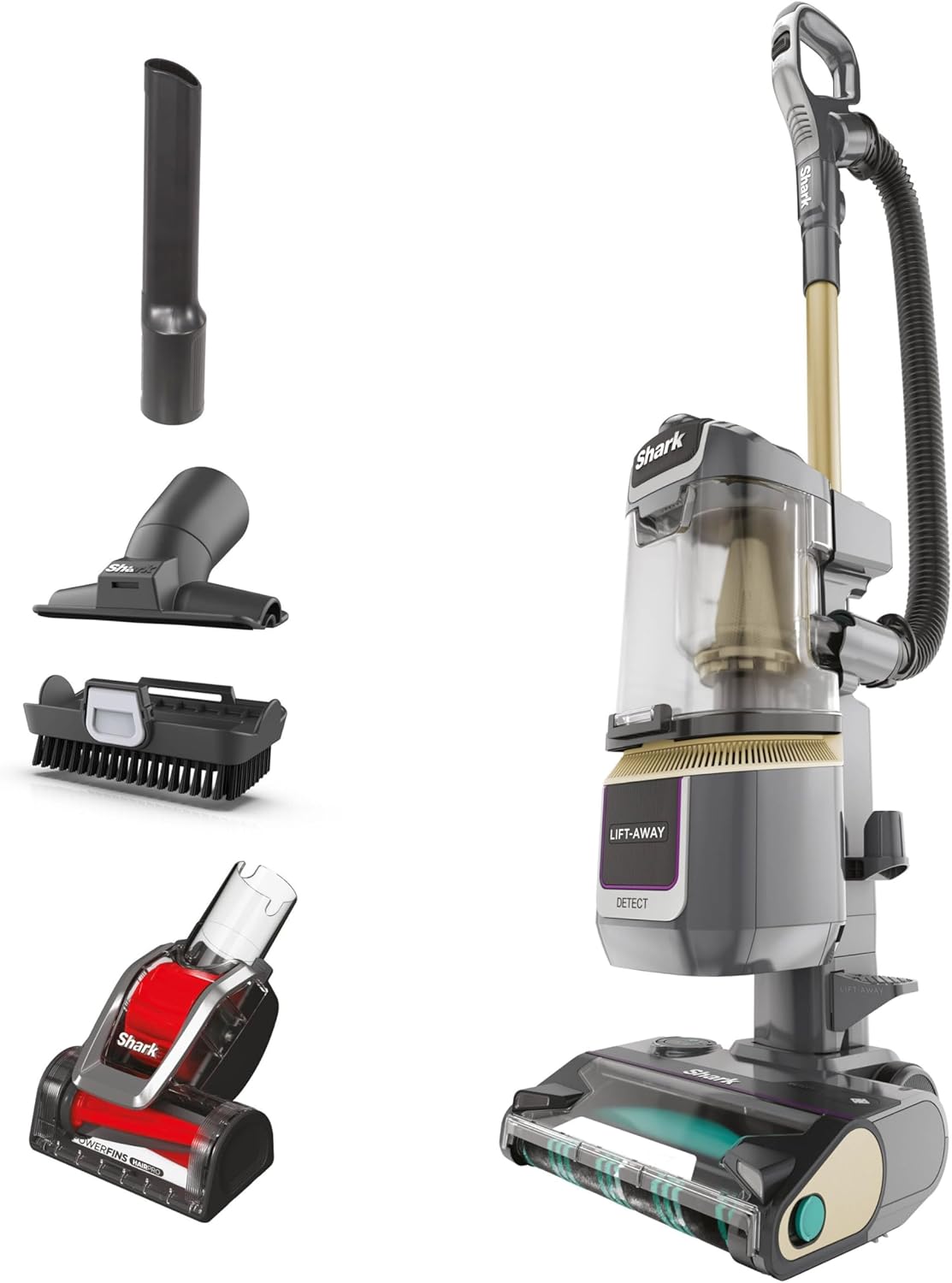 Shark Detect Corded Upright Vacuum Cleaner LA450UKTBK - Ultra-Powerful Hair Pickup & Advanced Floor Detection