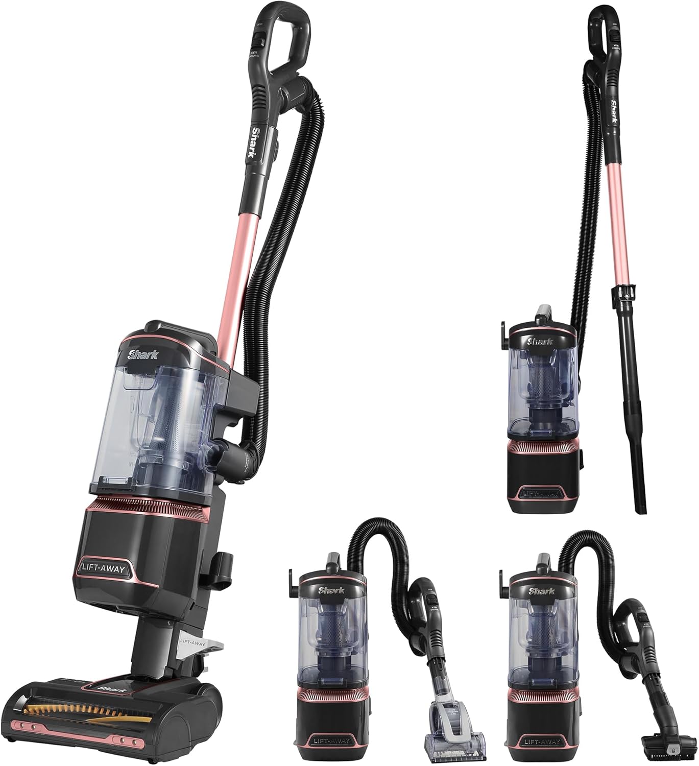 Shark Stratos Corded Upright Vacuum Cleaner With Anti Hair Wrap Plus & Anti-Odour Technology - Rose Gold