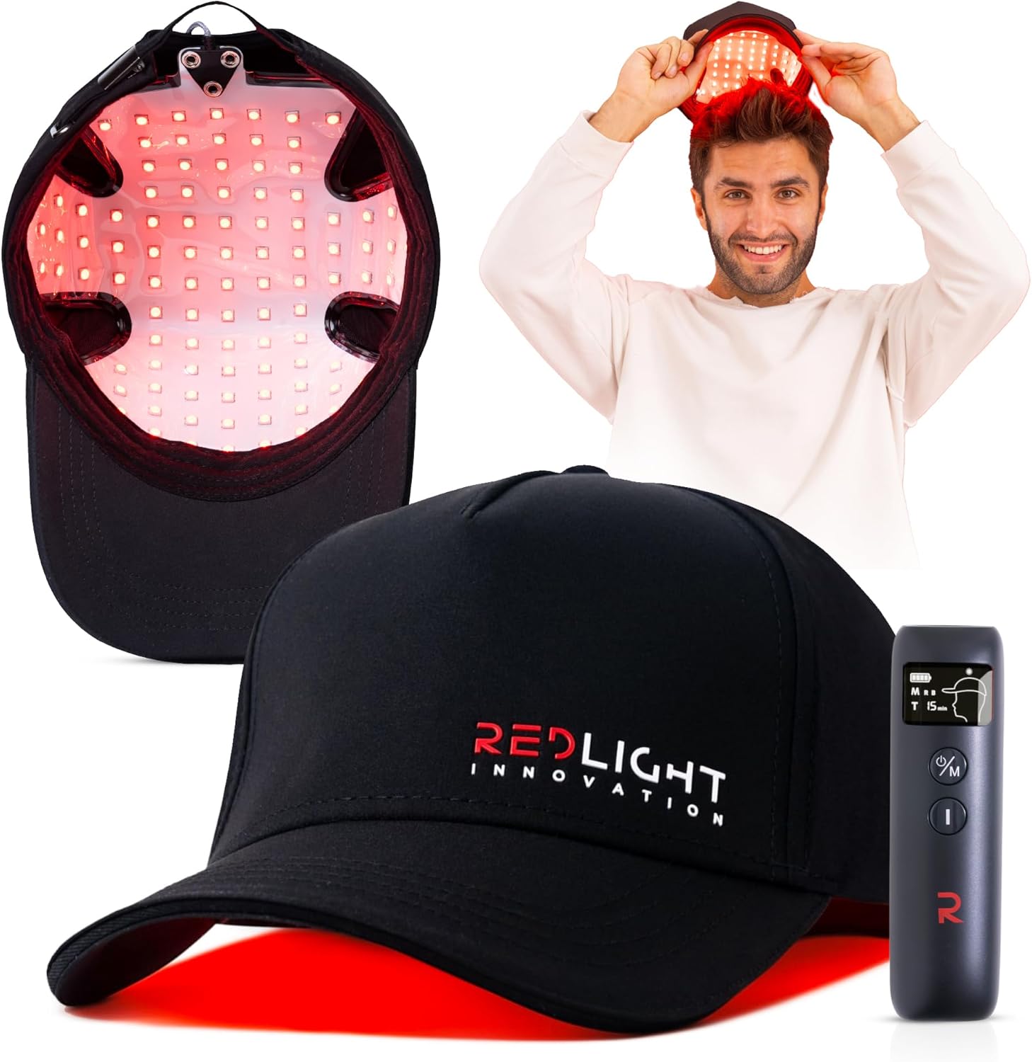 Redlight Hat Pro Growth Kit - Red Light Therapy Hair Cap For Hair Regrowth By Redlight Innovation