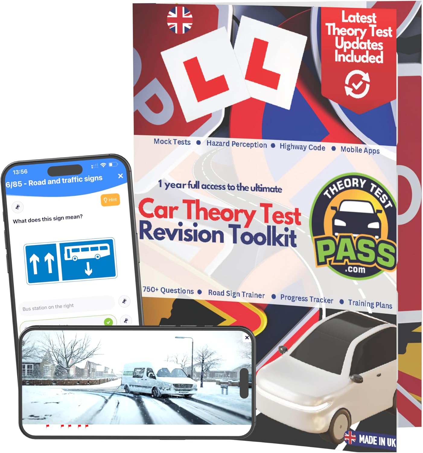 Theory Test Pass Uk Driving Theory Test Kit 2025 - Official Dvsa Licensed Revision Questions And Hazard Perception Training