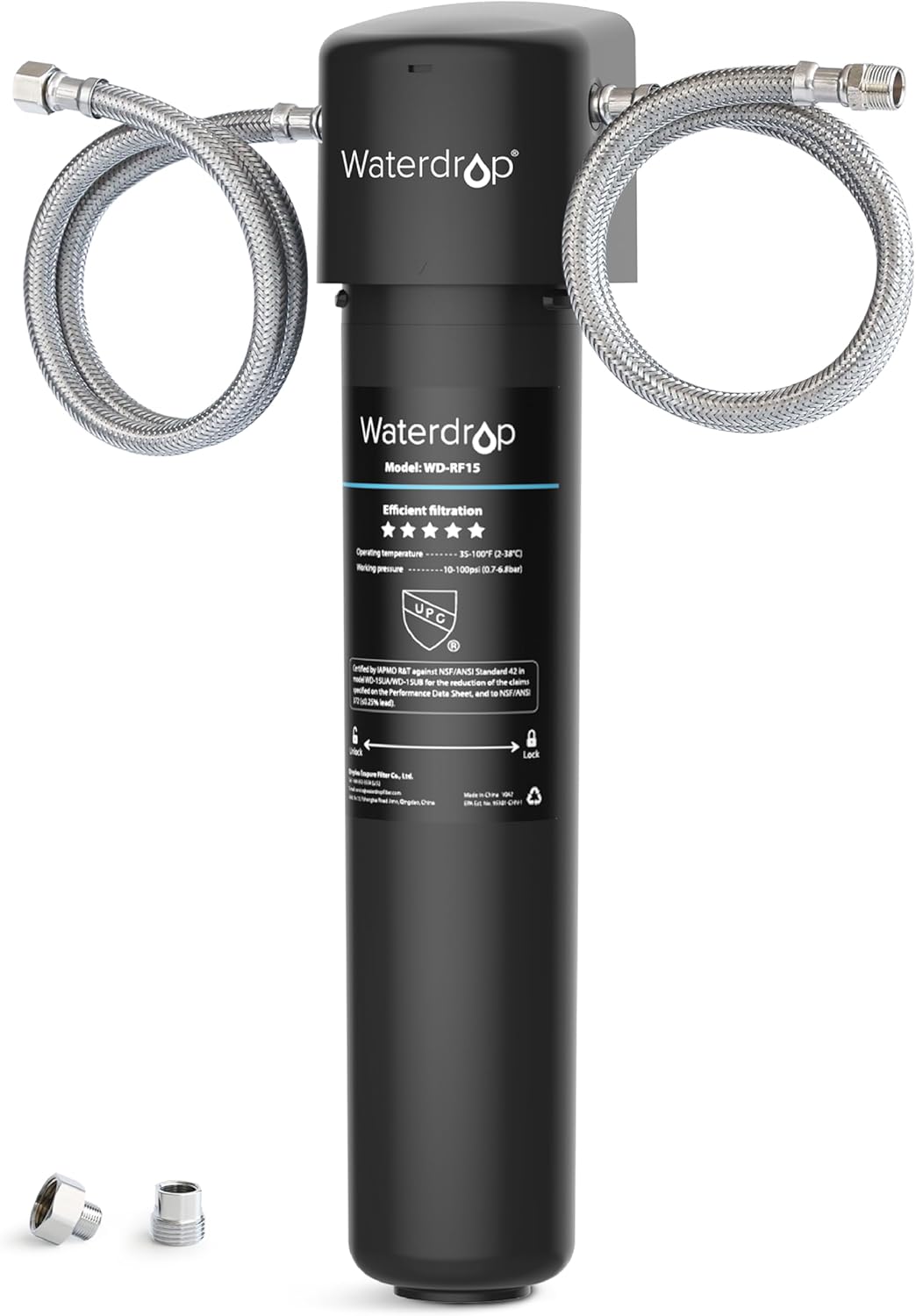 Waterdrop 15Ua Under Sink Water Filter System, Nsf/Ansi Certified, Reduces Pfas, Lead & Chlorine