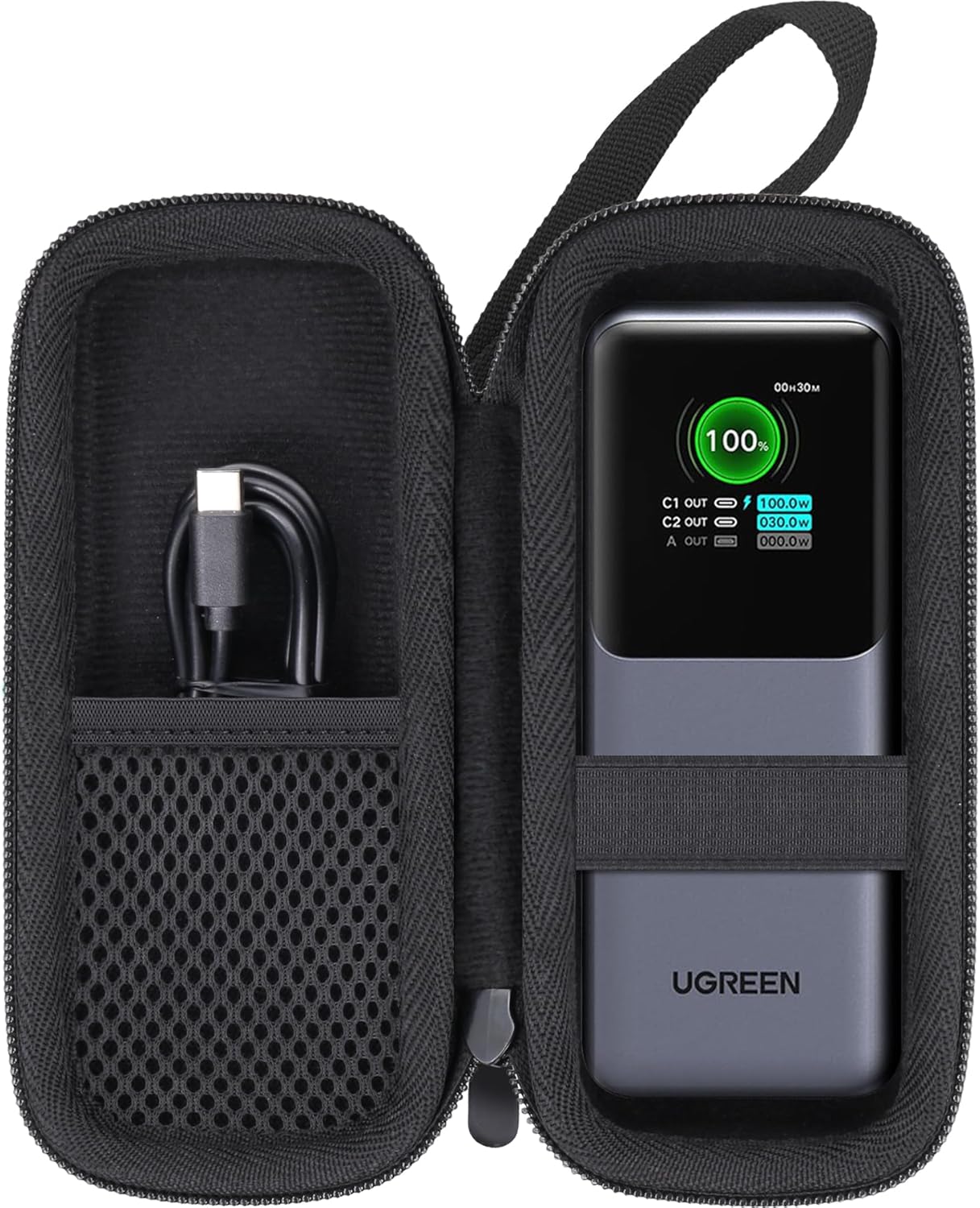 Baval Hard Portable Travel Case For Ugreen Nexode Power Bank 20000Mah 130W Portable Charger