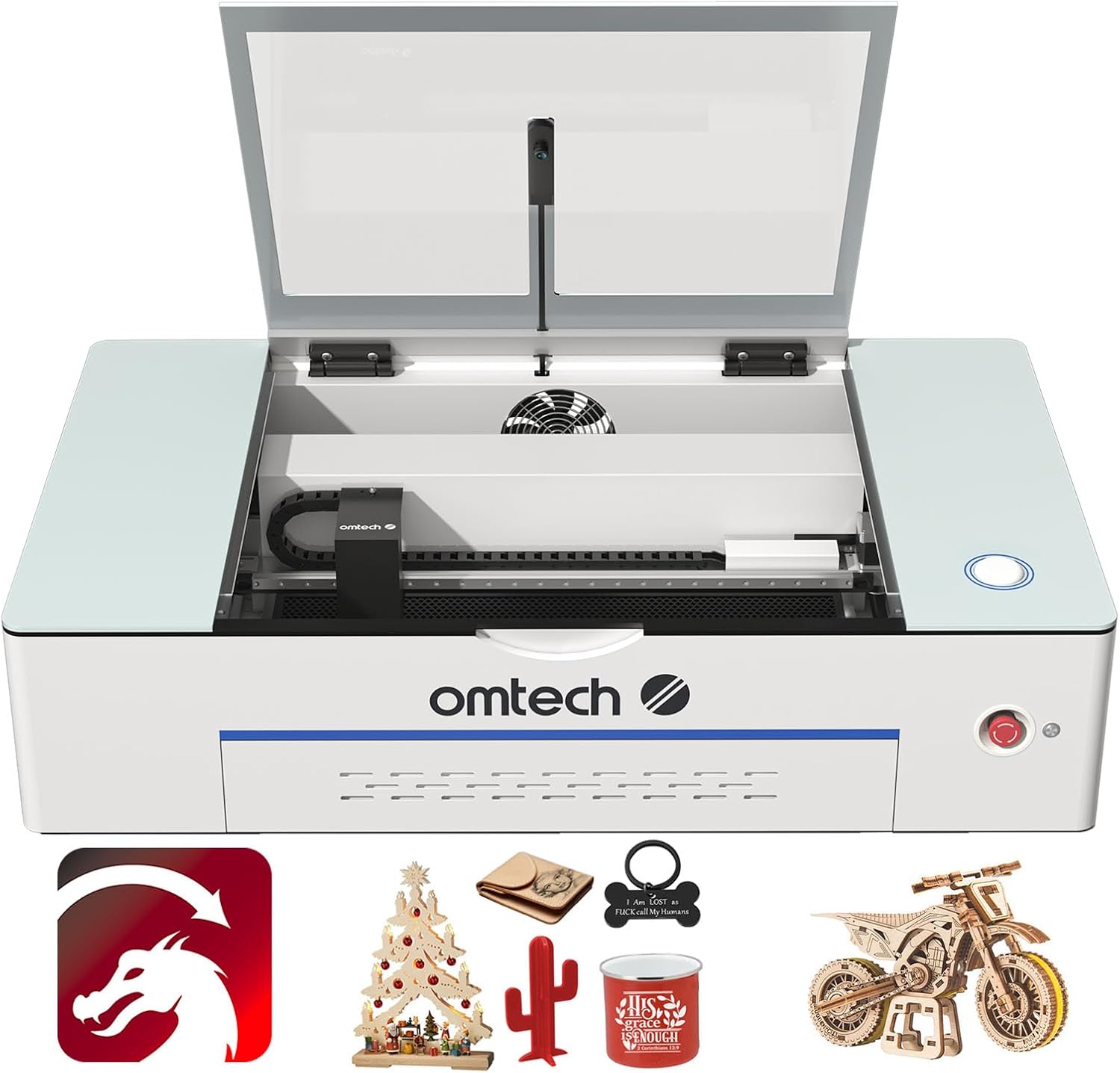 Omtech Polar 50W Co2 Laser Engraver Cutter Machine