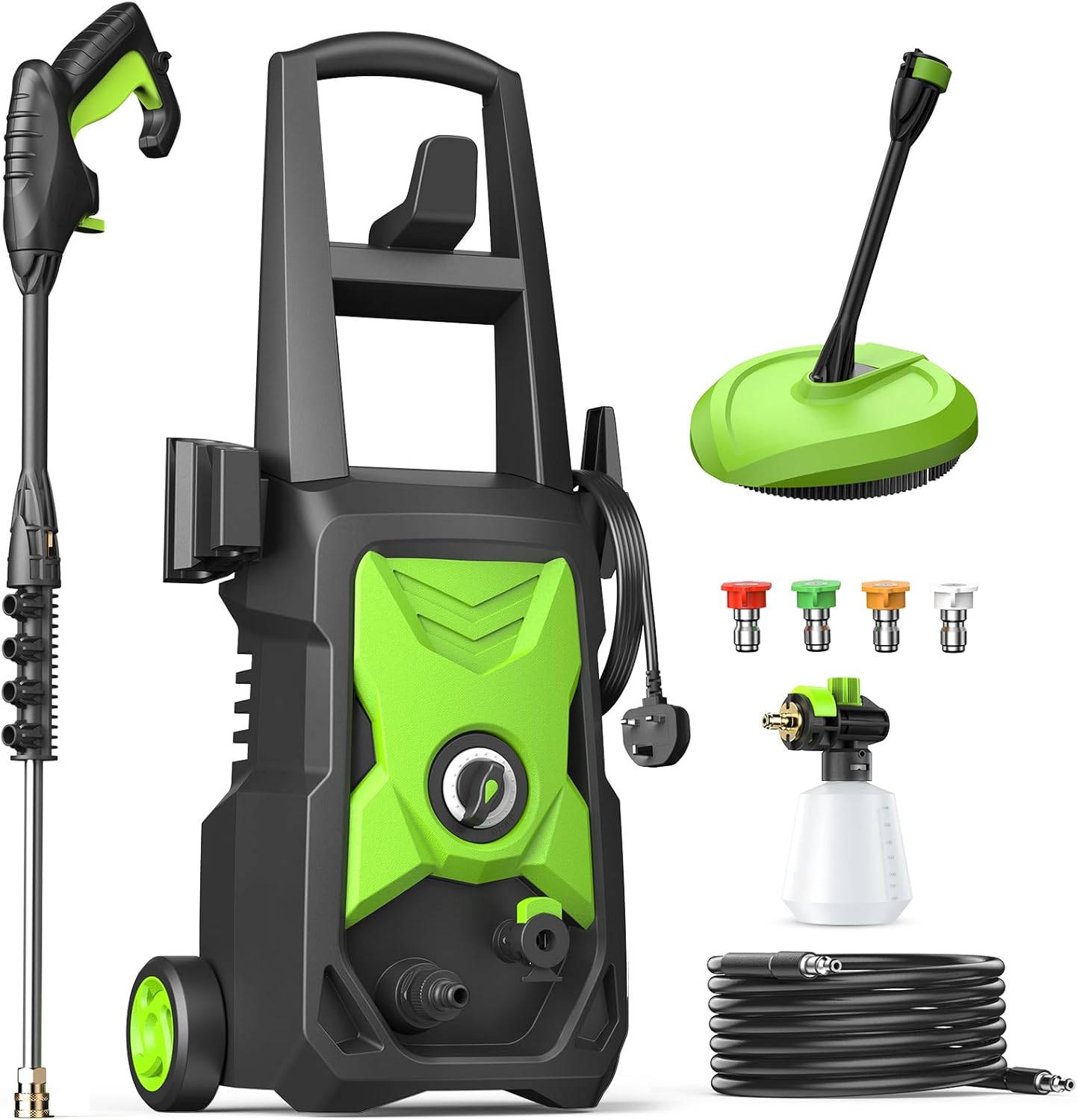Cleanwise Pressure Washer 135Bar With 4 Nozzles And 420L/H Flow Rate