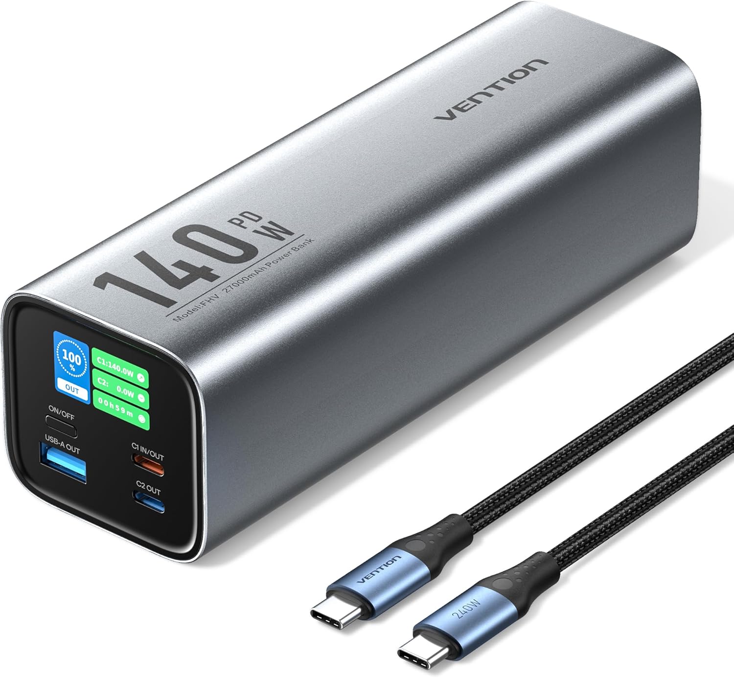 Vention 27000Mah 140W Pd Fast Charging Power Bank