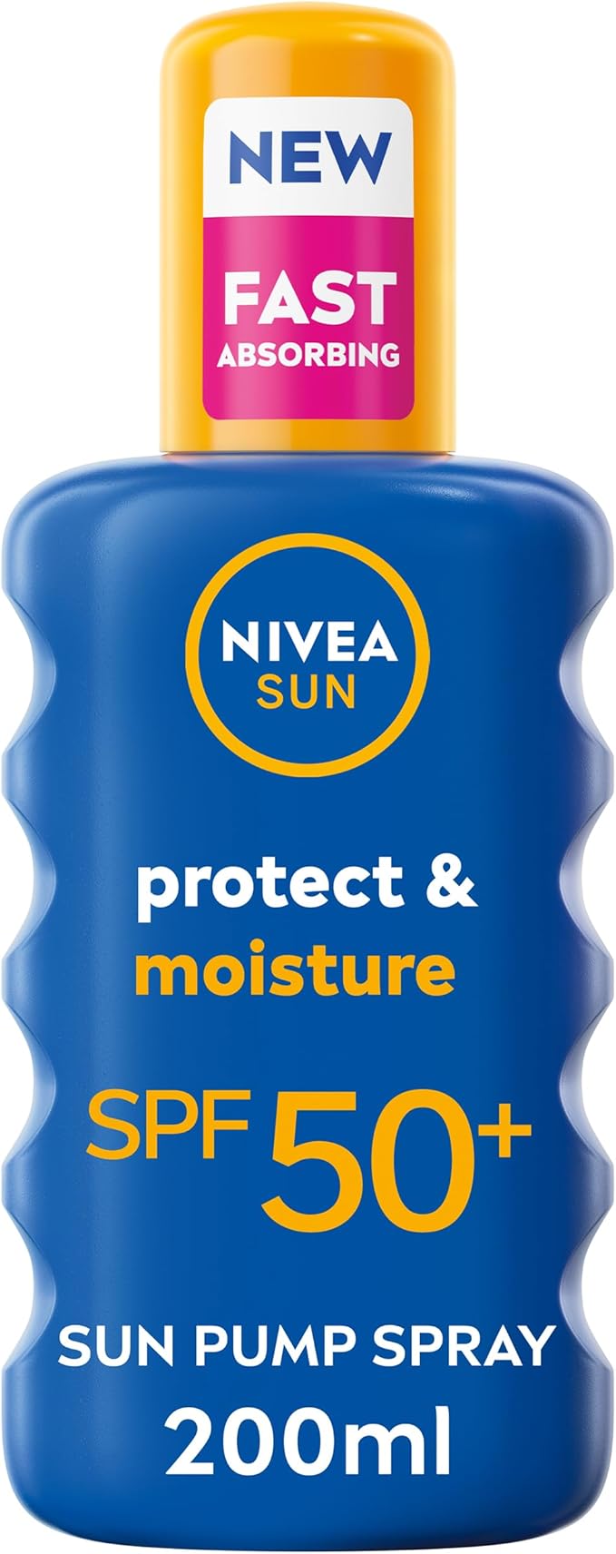 Nivea Sun Protect & Moisture Sun Spray Spf 50+ (200Ml) - Water-Resistant Suncream With Vitamin C And Hyaluron