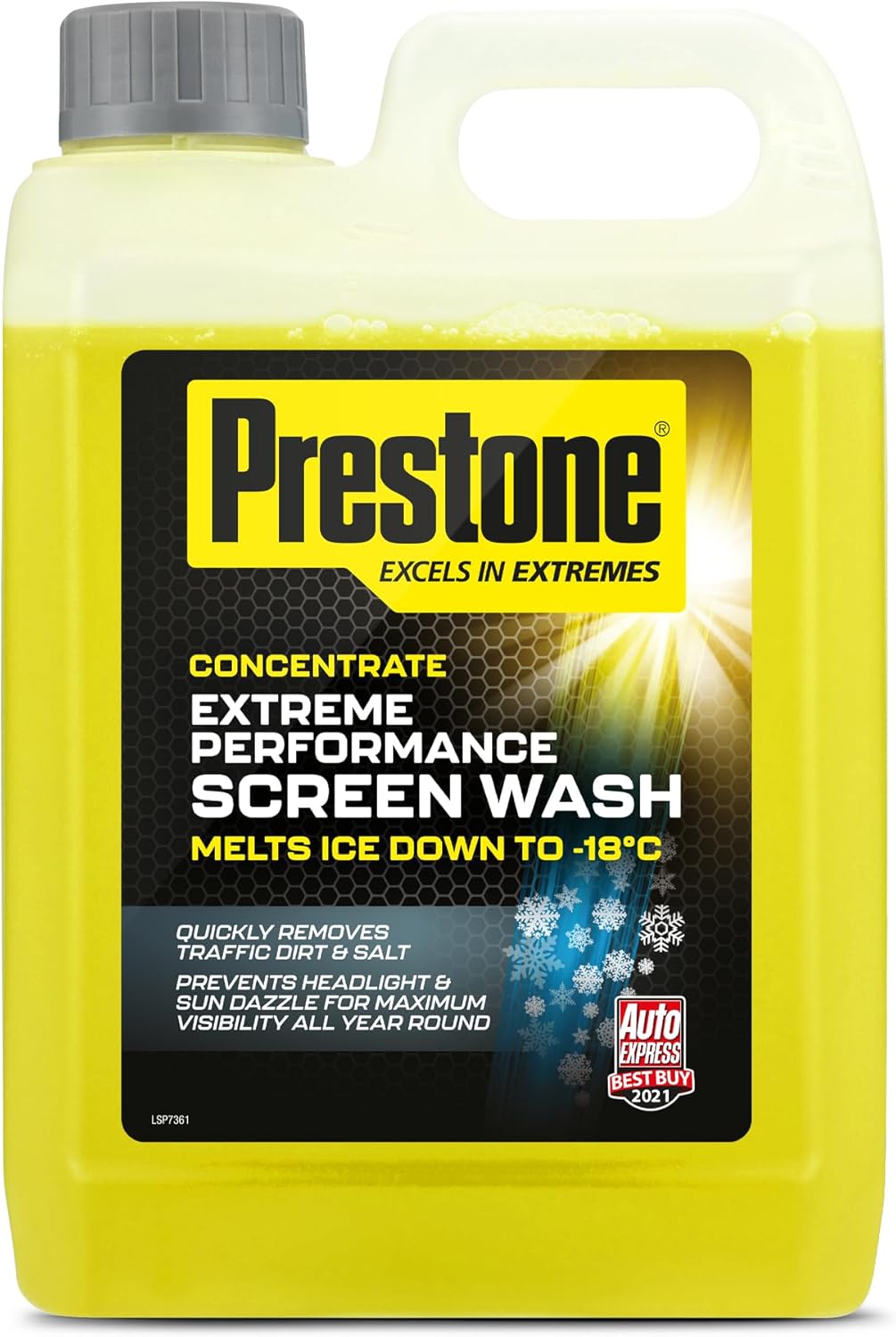 Prestone Screenwash Concentrate 2.5L - Extreme Performance Windscreen Washer Fluid