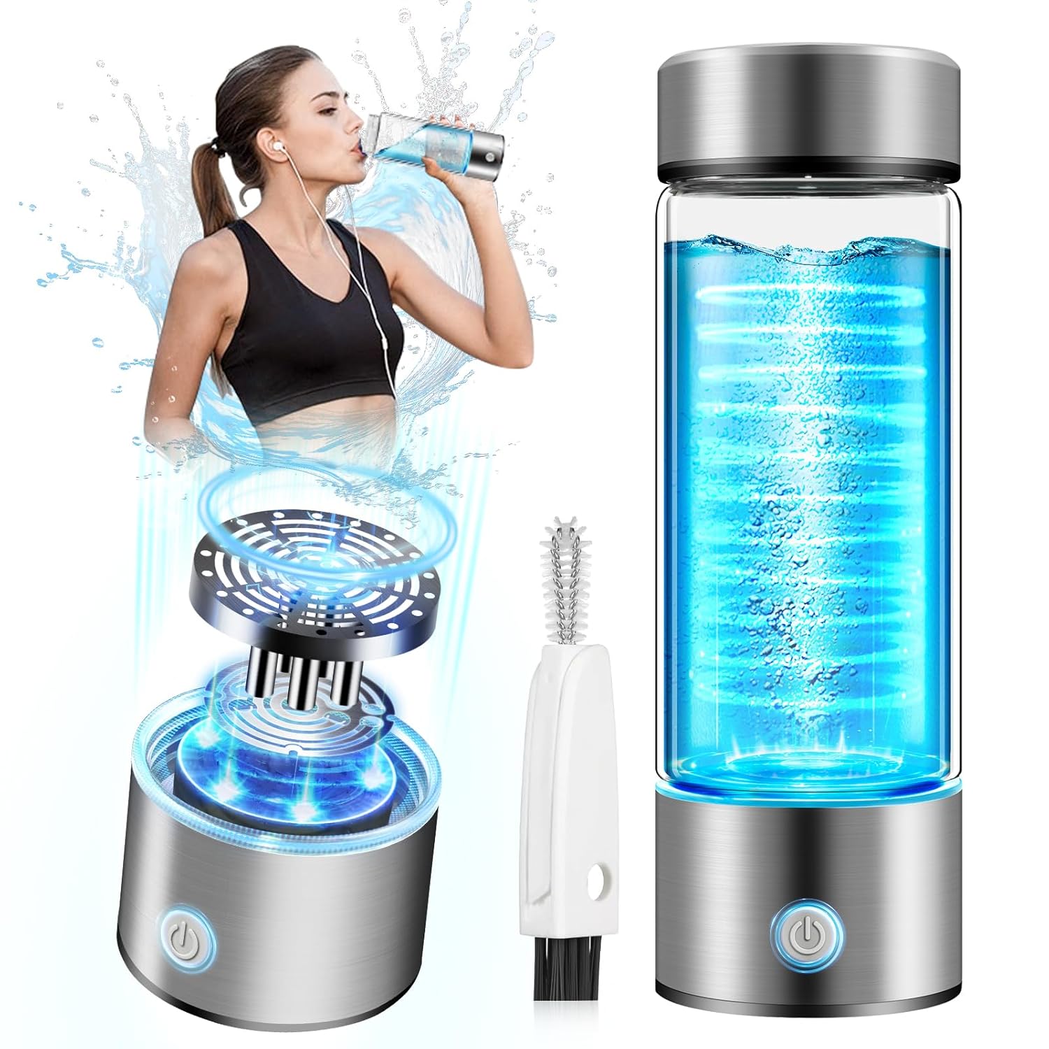 Lozltx 3.0 Hydrogen Water Bottle Generator - Super Hydrogen Content 3000Ppb Certified