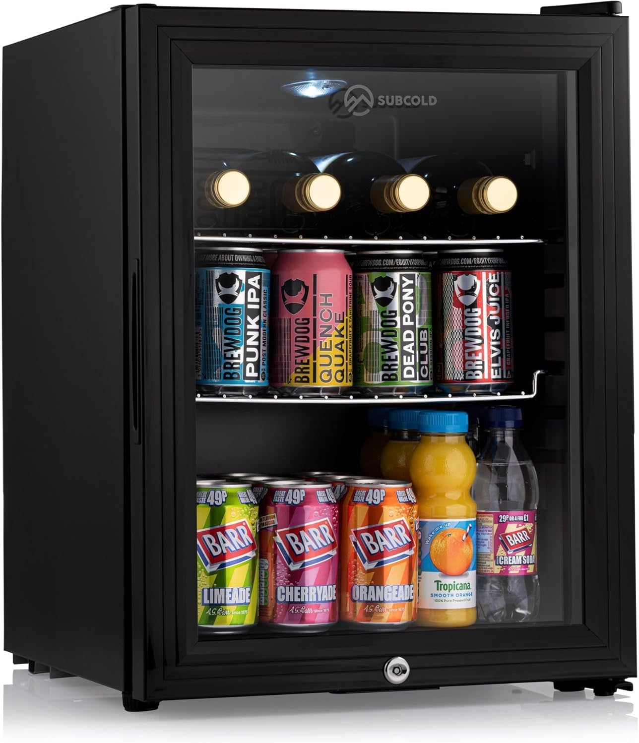Subcold Super35 Led Mini Fridge - 35L Table-Top Beer And Wine Cooler
