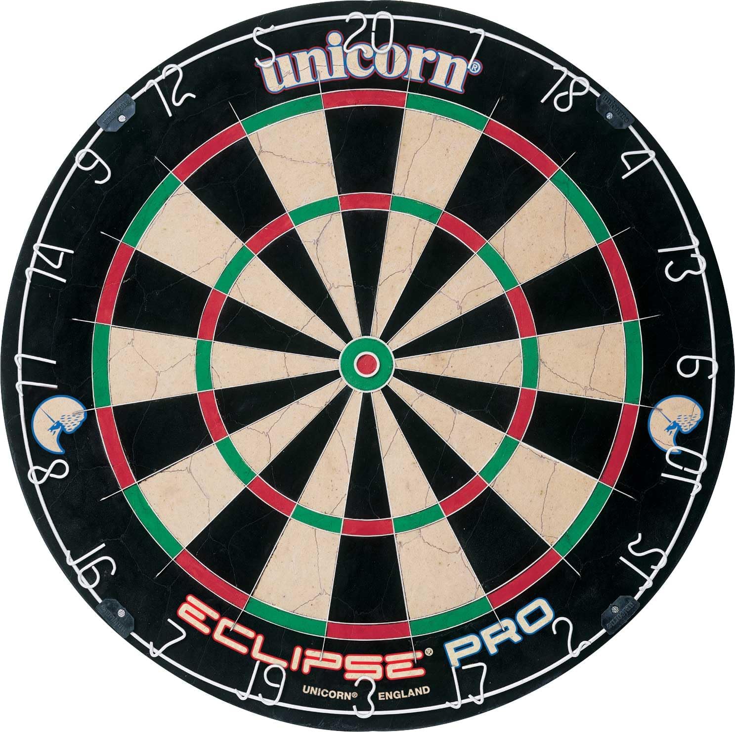 Unicorn Eclipse Pro Dartboard - Championship Quality Sisal Bristle With Ultra-Visible Number Ring & Staple-Free Construction