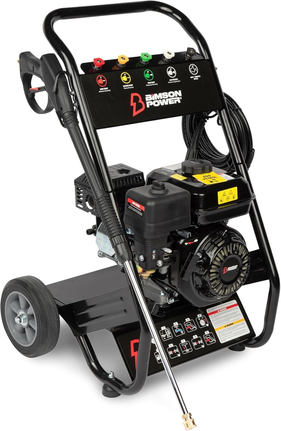 Bimson Power Petrol Pressure Washer 2900Psi / 180 Bar Jet Washer Bp2900Apw
