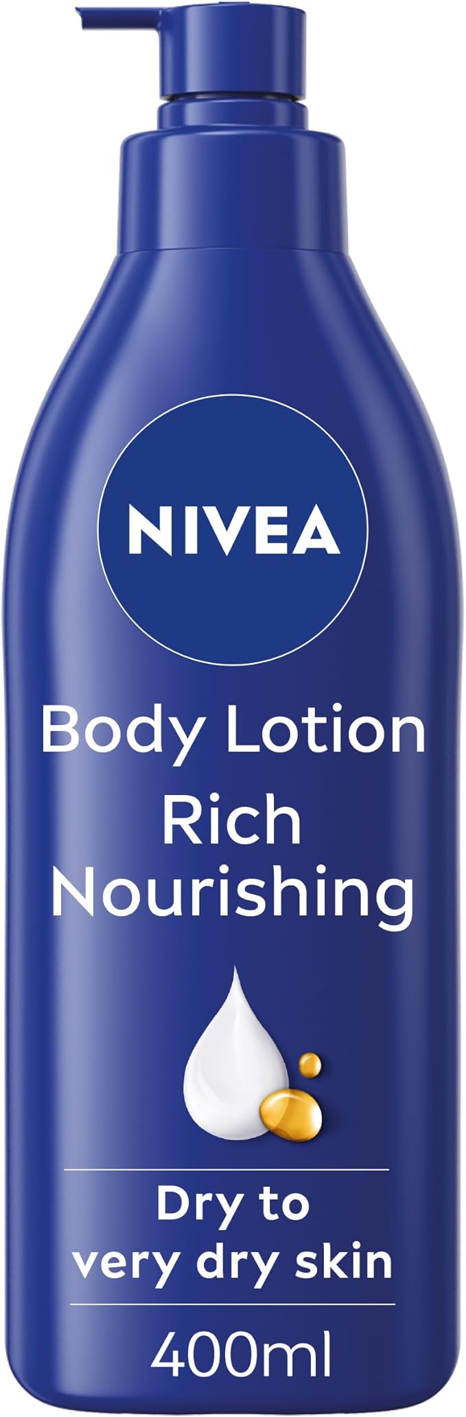 Nivea Rich Nourishing Body Lotion 400Ml - 72H Hydration Moisturiser For Dry Skin