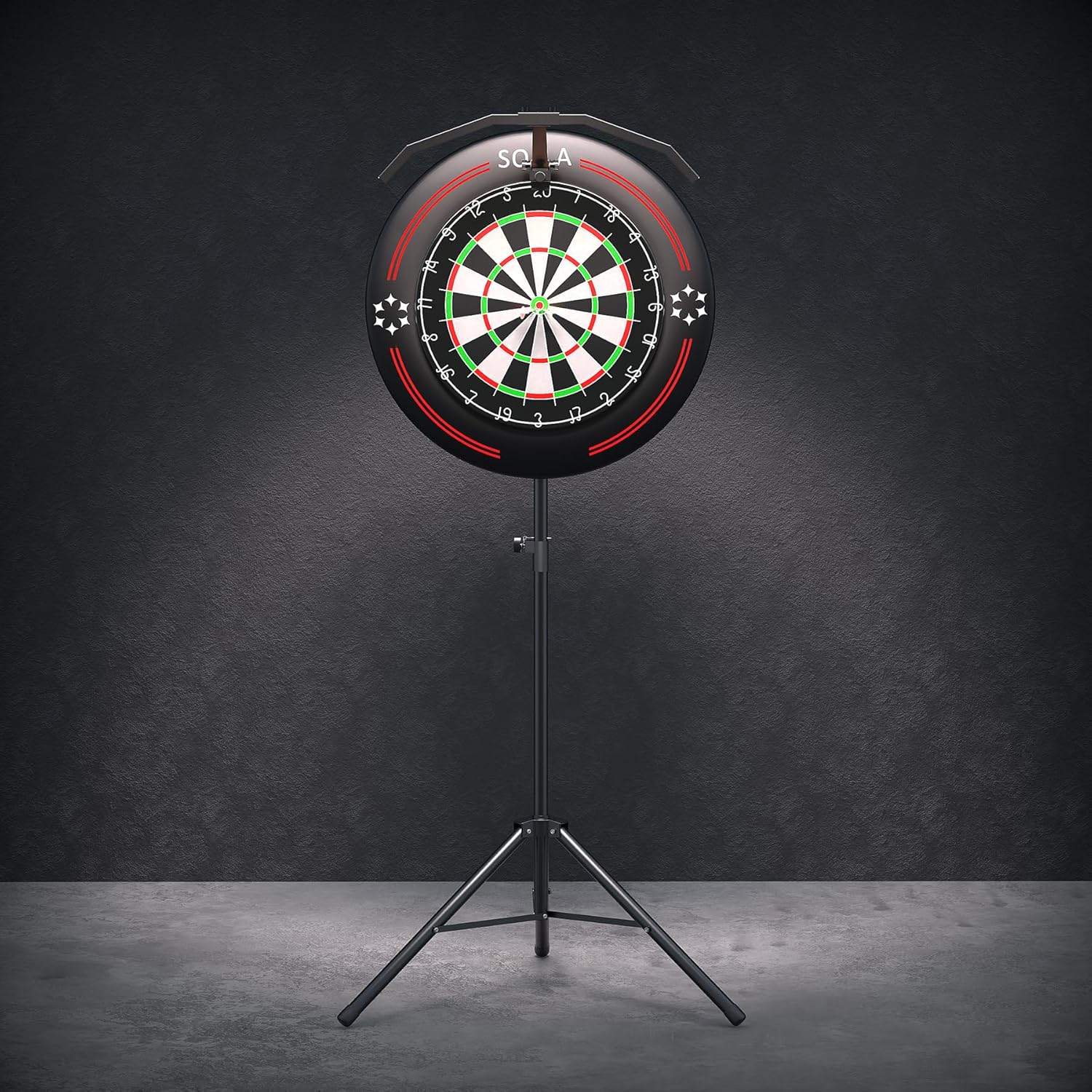 Solla Adult Dart Stand - Portable Tripod Dartboard Stand For Professional & Casual Play