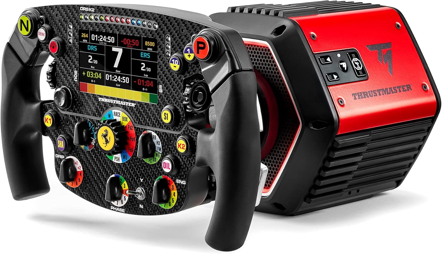 Thrustmaster T818 Ferrari Sf1000 Simulator - Advanced Racing Wheel With Direct Drive Technology For Pc
