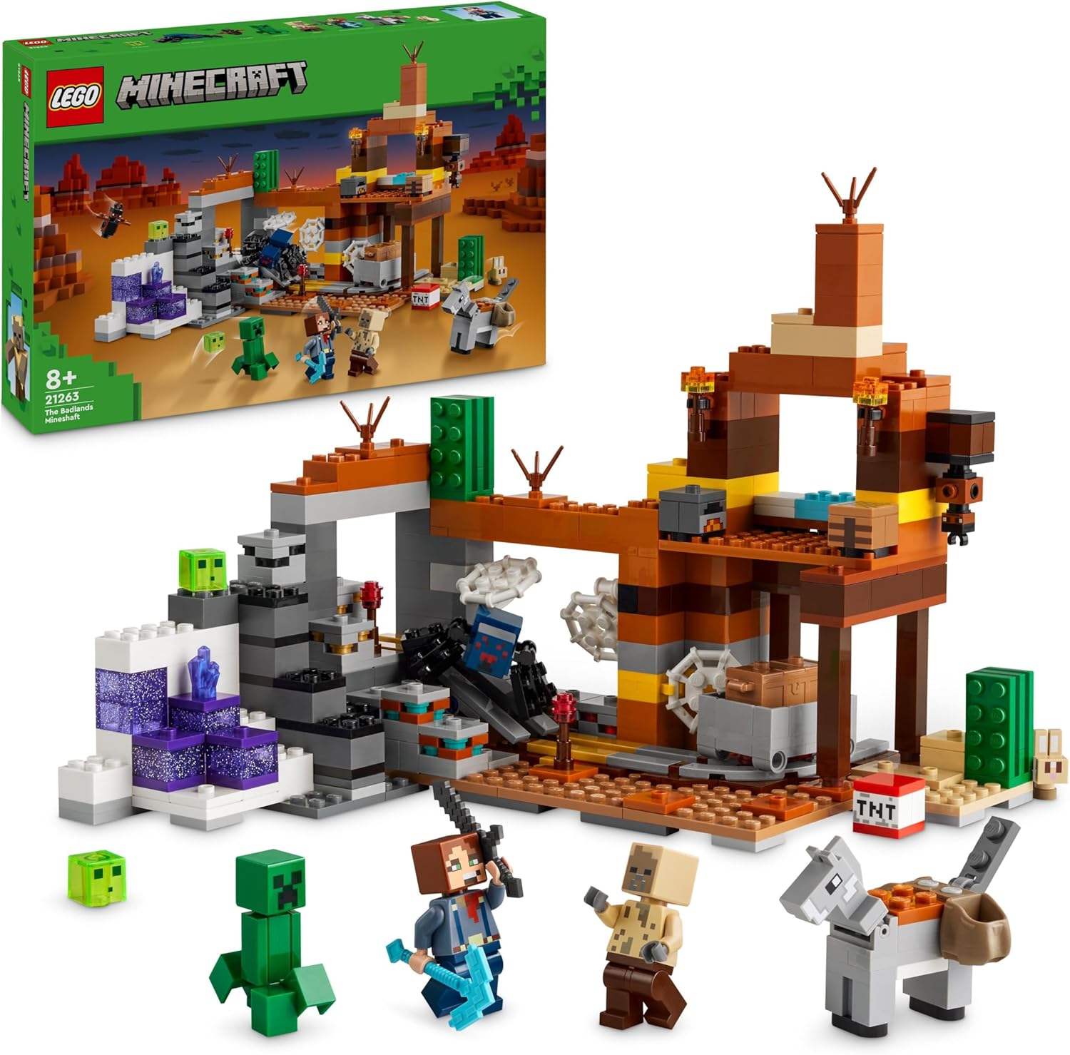 Lego Minecraft The Badlands Mineshaft 21263 Toy Set