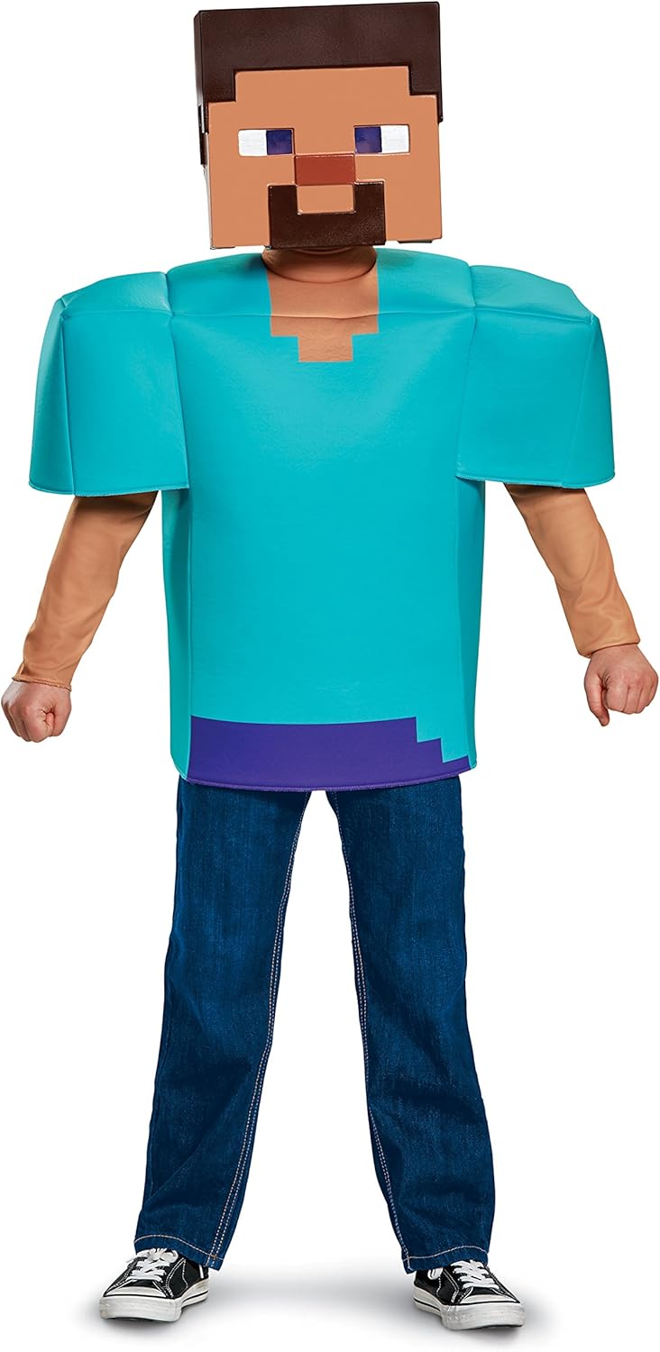 Disguise Steve Minecraft Costume For Boys - Official Character Outfit