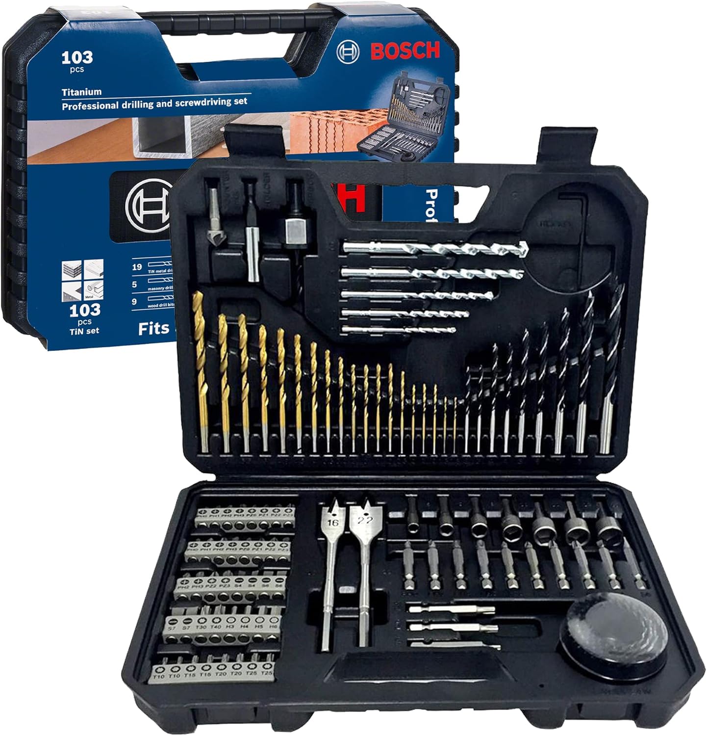 Bosch Professional 2608594070 Mixed Accessory Set (103 Piece)