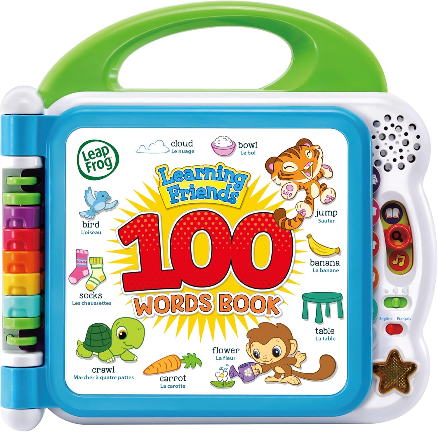 Leapfrog 601503 Learning Friends 100 Words Baby Book Educational Interactive Bilingual Toy